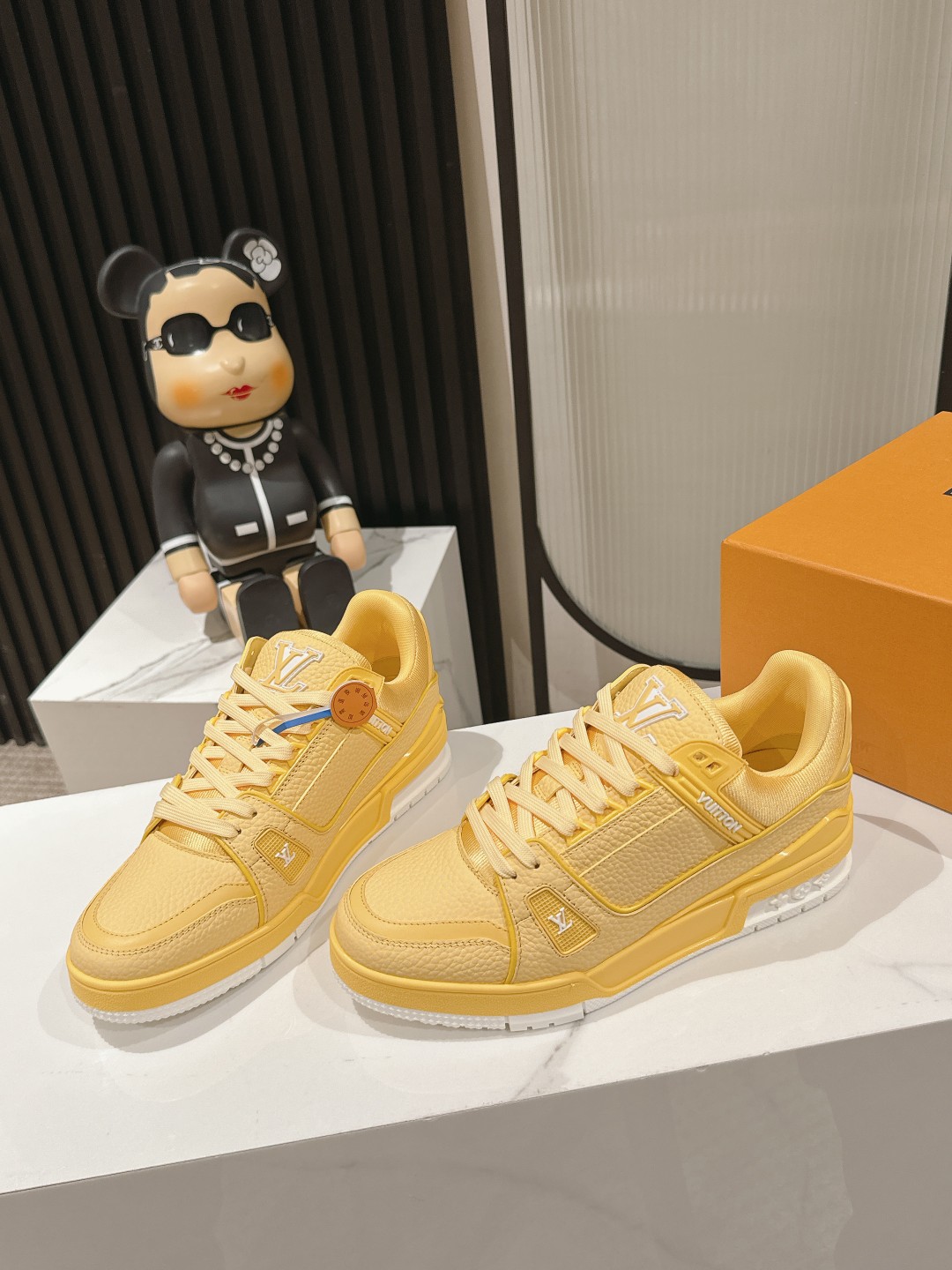 Louis Vuitton Male Board Shoes Mesh M-l