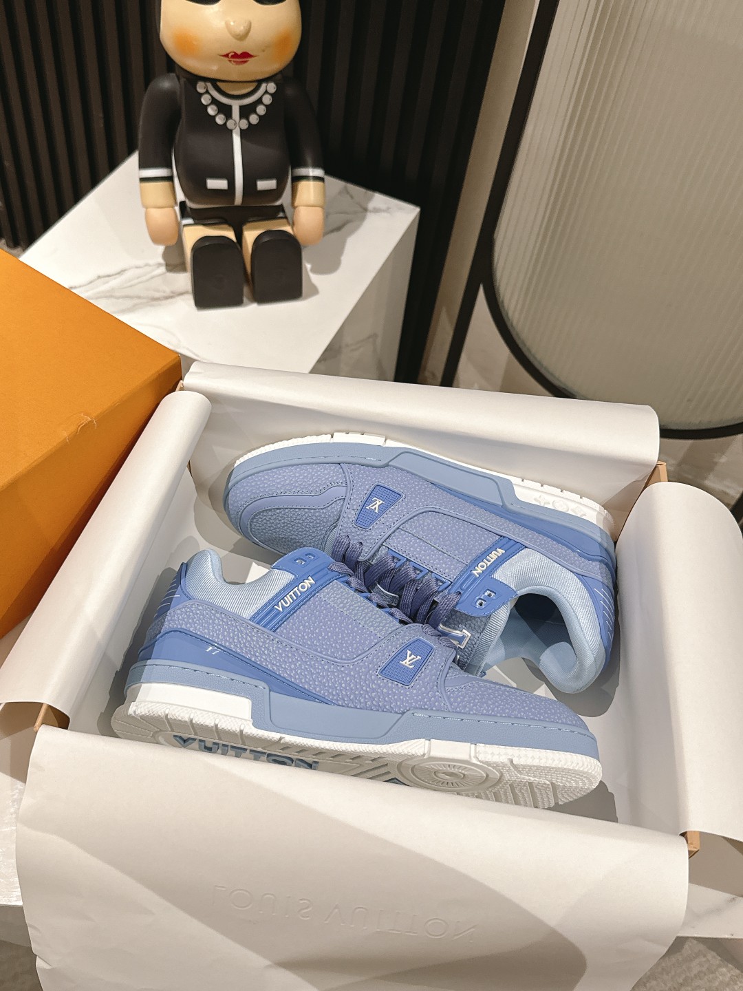 Louis Vuitton Male Board Shoes Mesh M-l