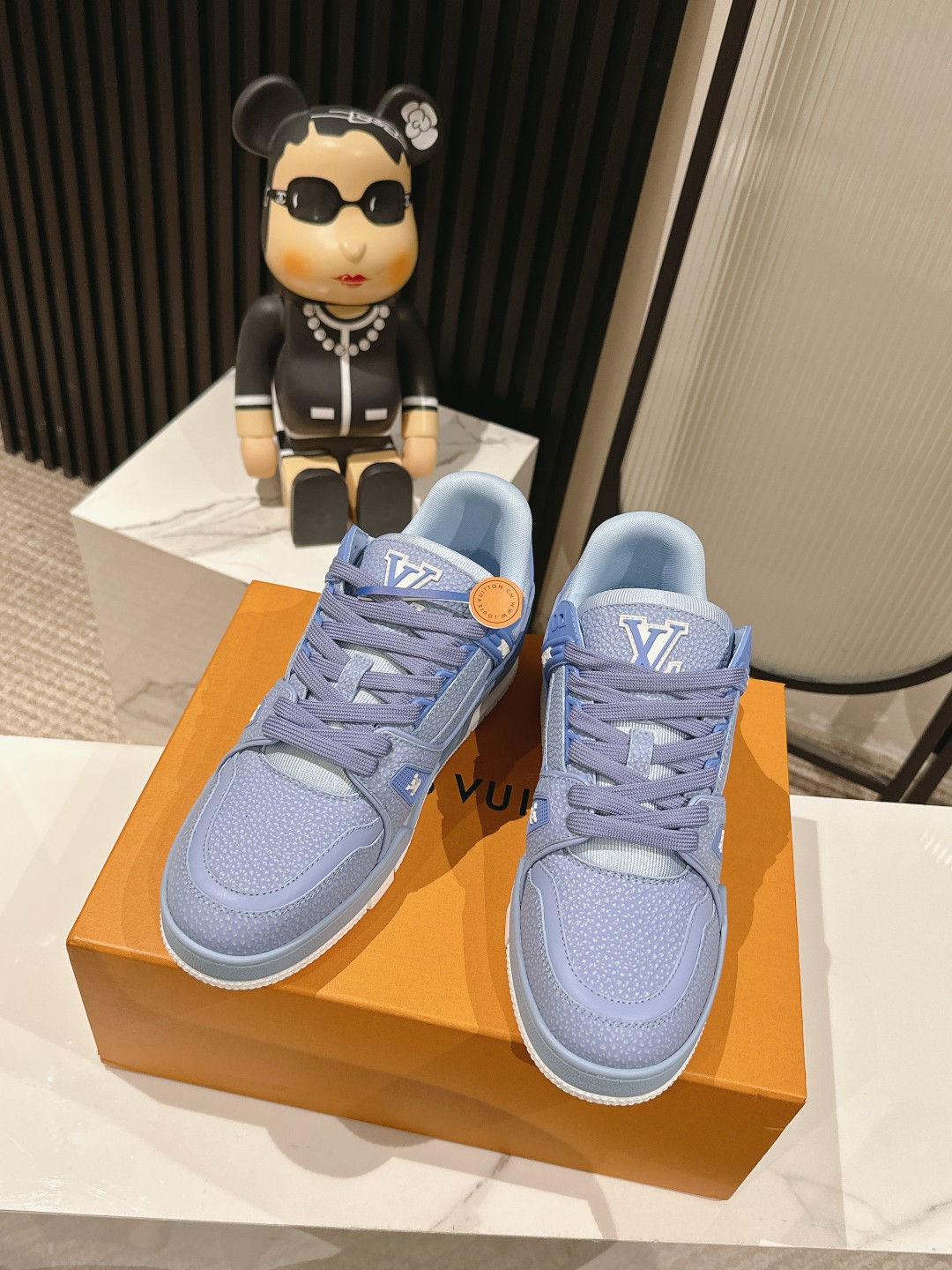 Louis Vuitton Male Board Shoes Mesh M-l