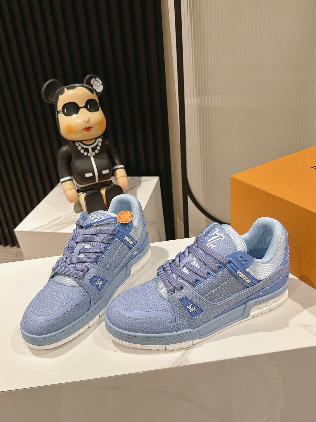 Louis Vuitton Male Board Shoes Mesh M-l