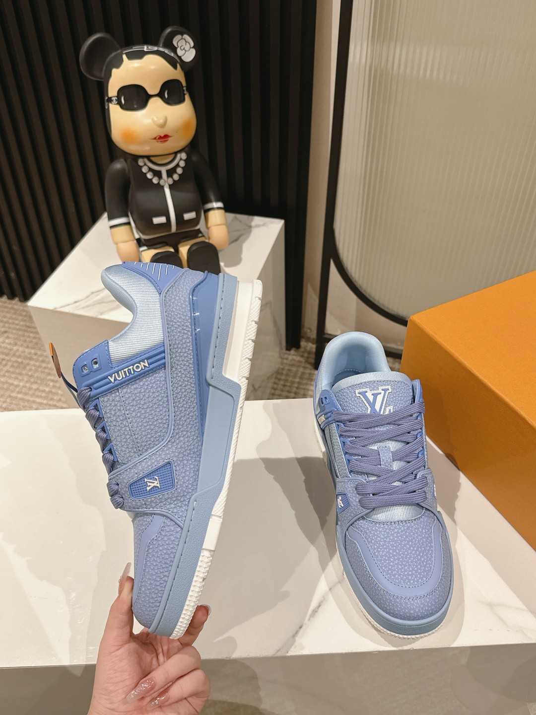 Louis Vuitton Male Board Shoes Mesh M-l