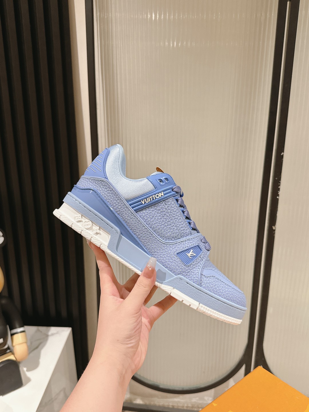 Louis Vuitton Male Board Shoes Mesh M-l