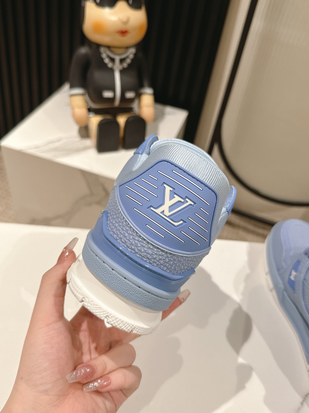 Louis Vuitton Male Board Shoes Mesh M-l