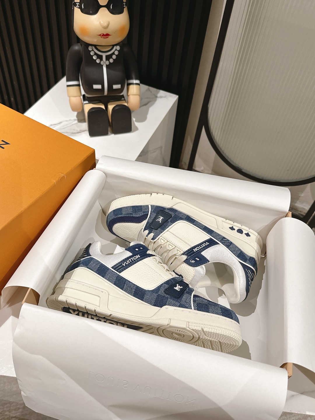 Louis Vuitton Male Board Shoes Mesh M-l