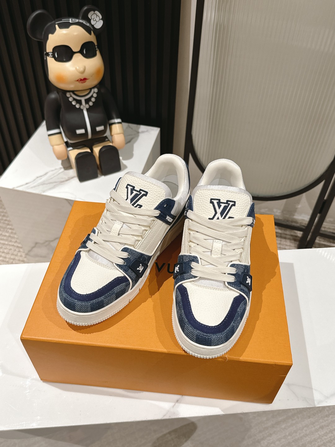 Louis Vuitton Male Board Shoes Mesh M-l