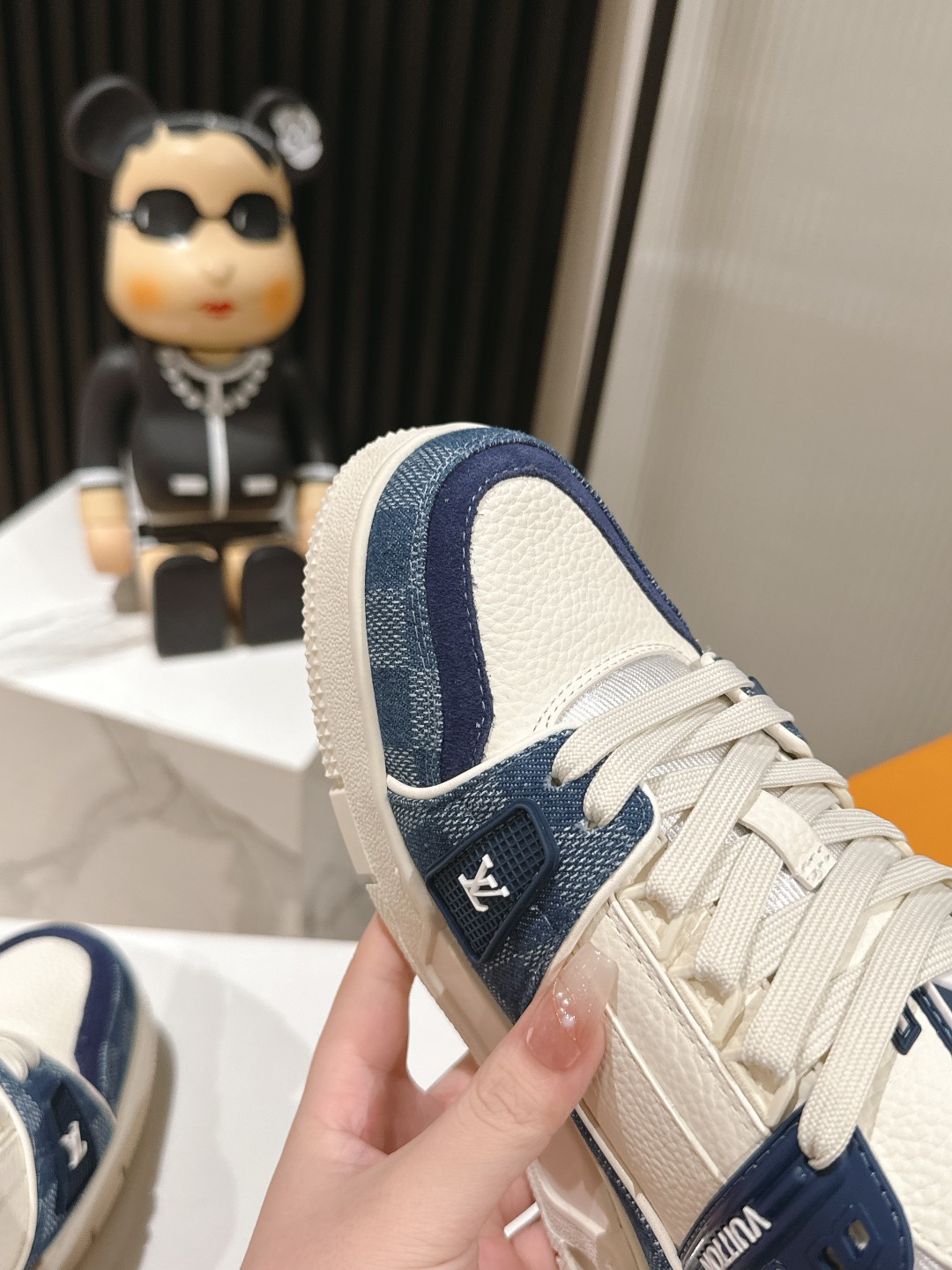 Louis Vuitton Male Board Shoes Mesh M-l