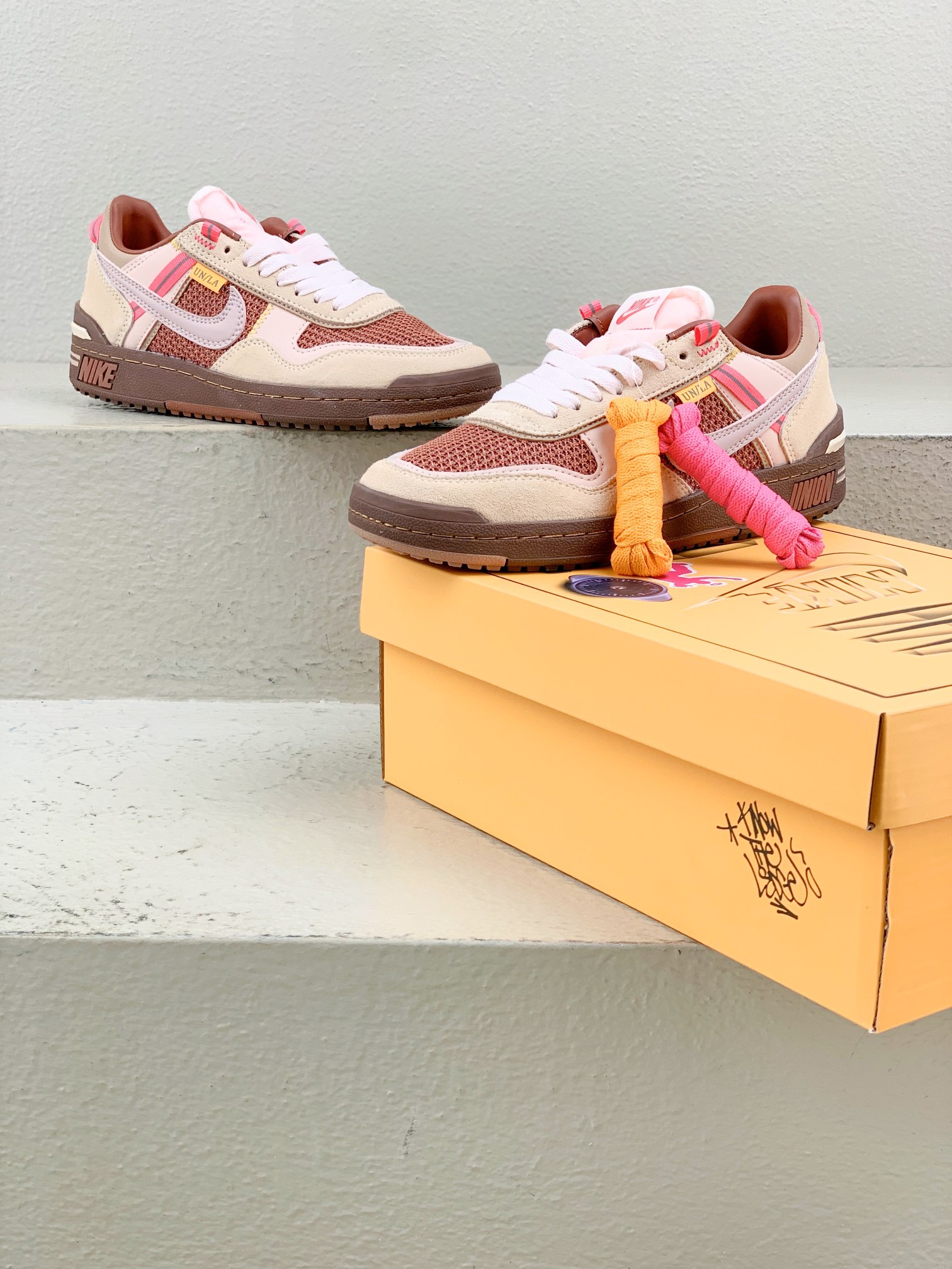 Nike Male Board Shoes Mesh Brown M-l