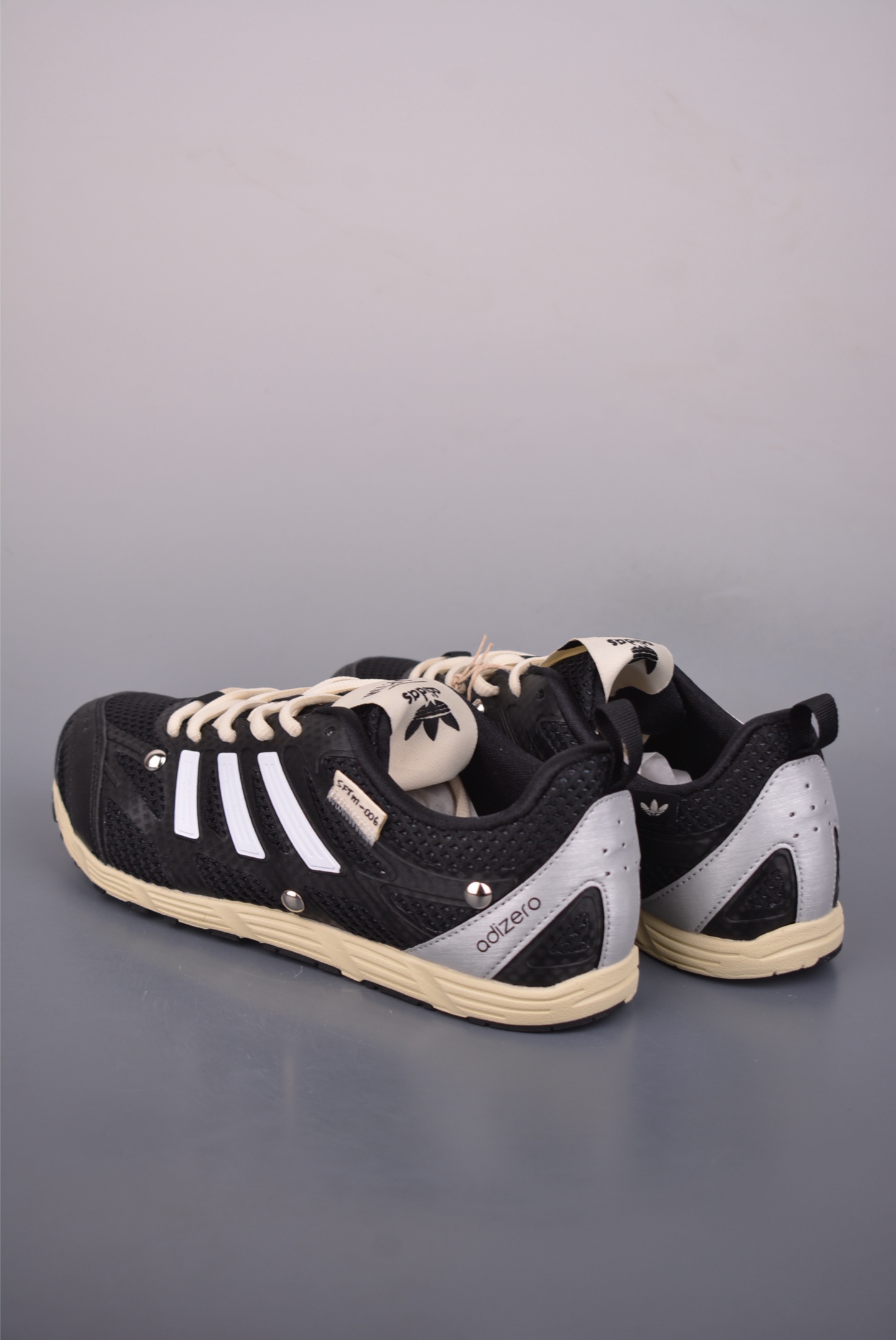 Adidas Running Shoes Mesh Black Breathable M-l-s