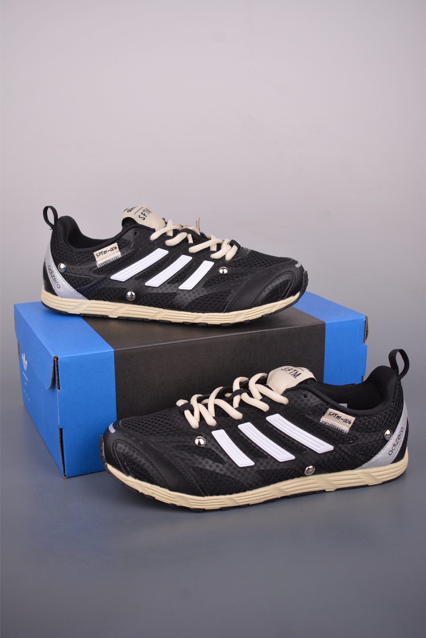 Adidas Running Shoes Mesh Black Breathable M-l-s