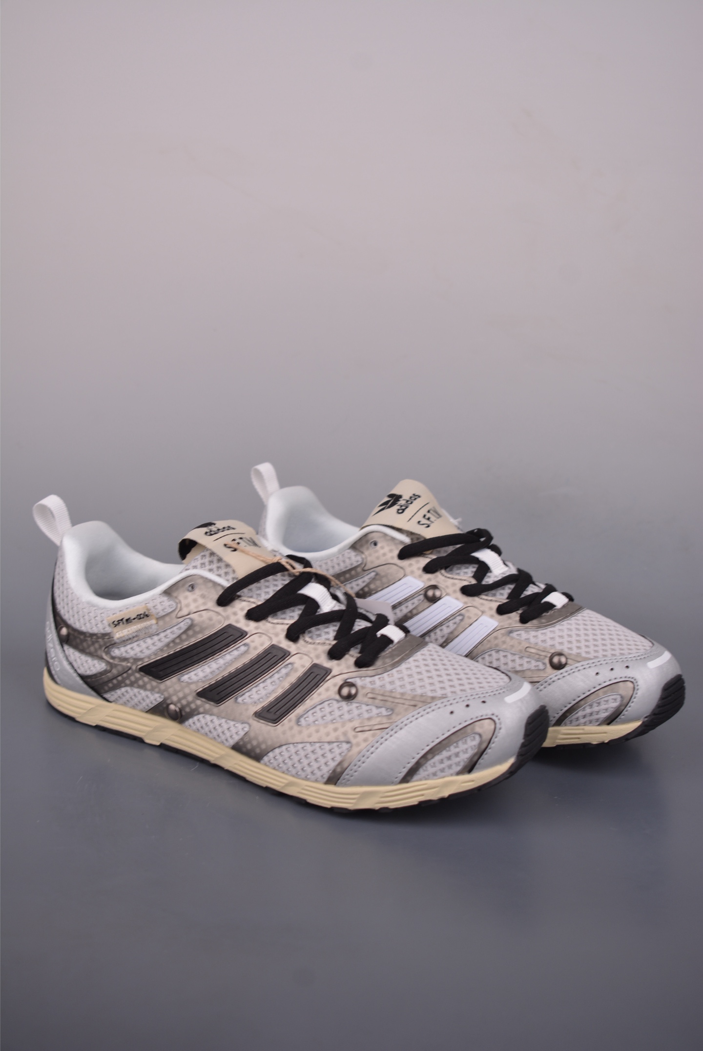 Adidas Running Shoes Mesh Black Breathable M-l-s