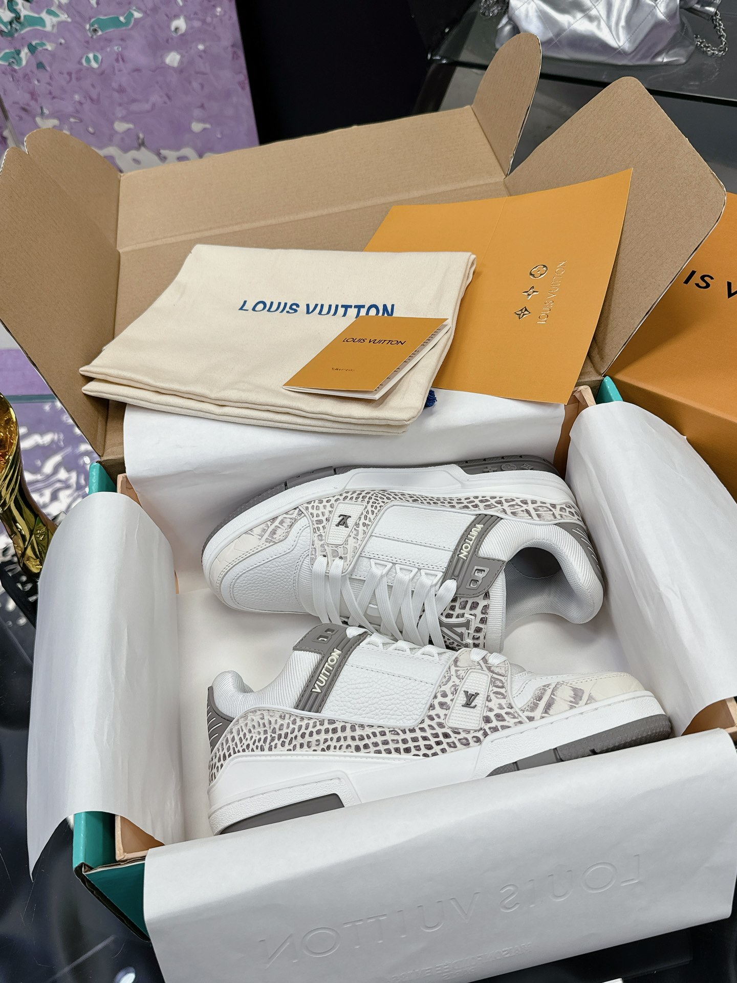 Louis Vuitton Male Board Shoes Mesh M-l