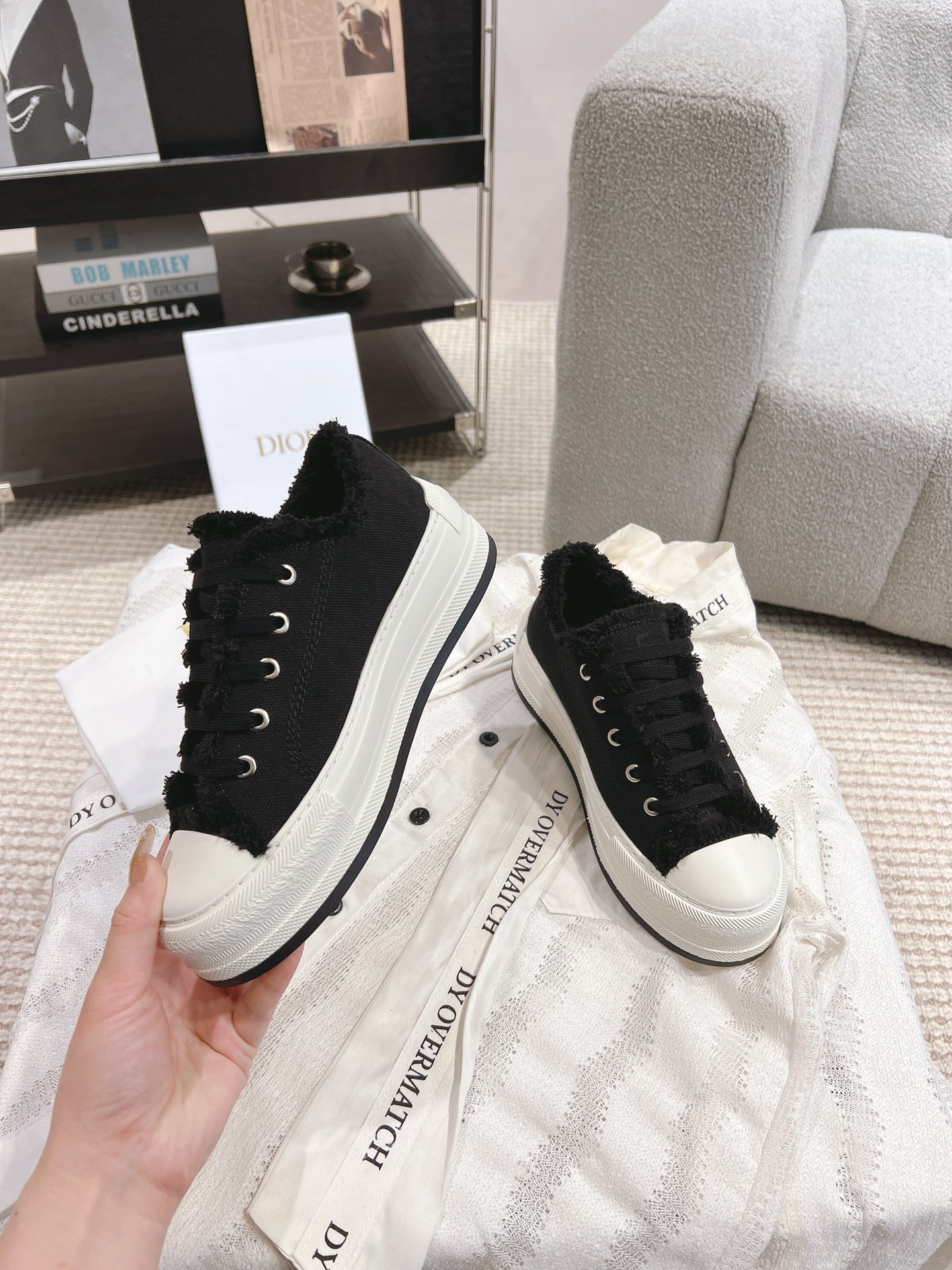 Dior Canvas Shoes Canvas M-l-s