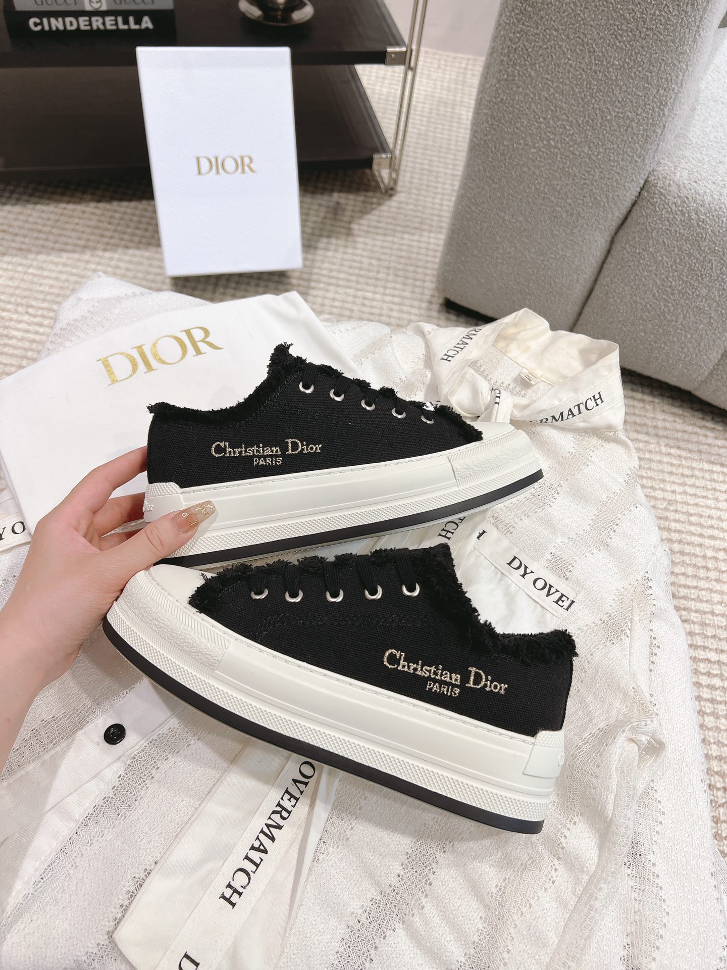 Dior Canvas Shoes Canvas M-l-s