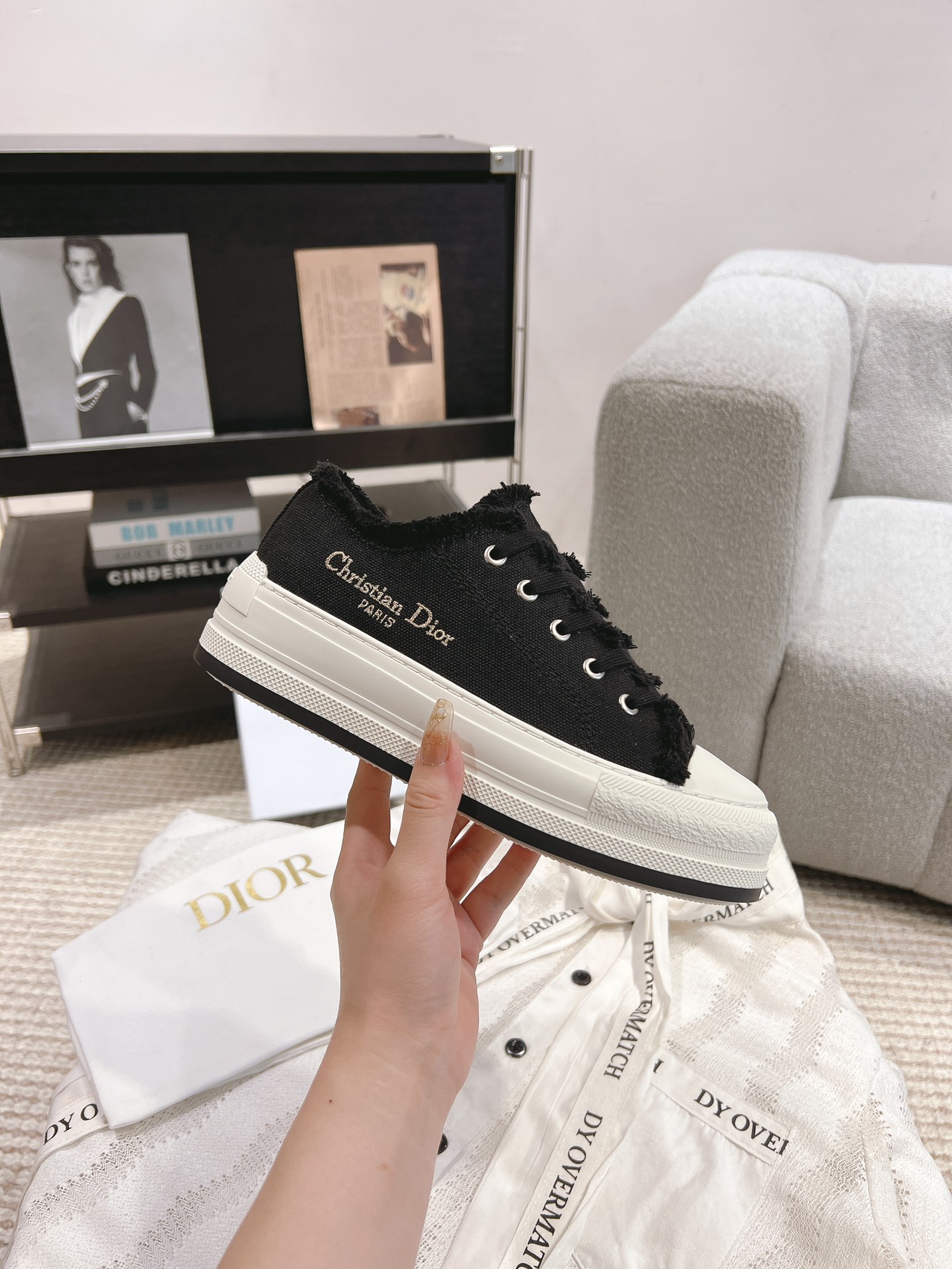 Dior Canvas Shoes Canvas M-l-s