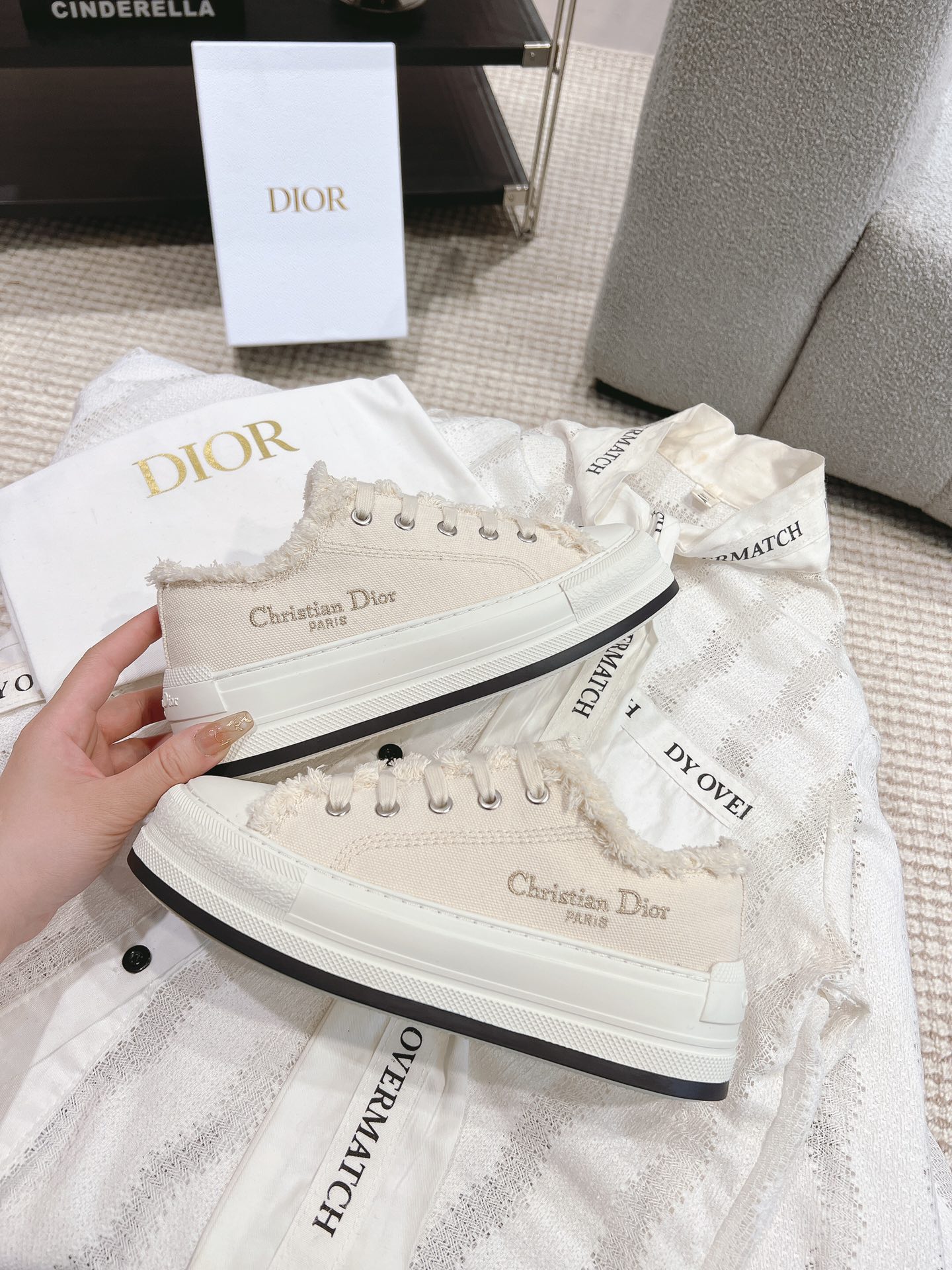 Dior Canvas Shoes Canvas M-l-s