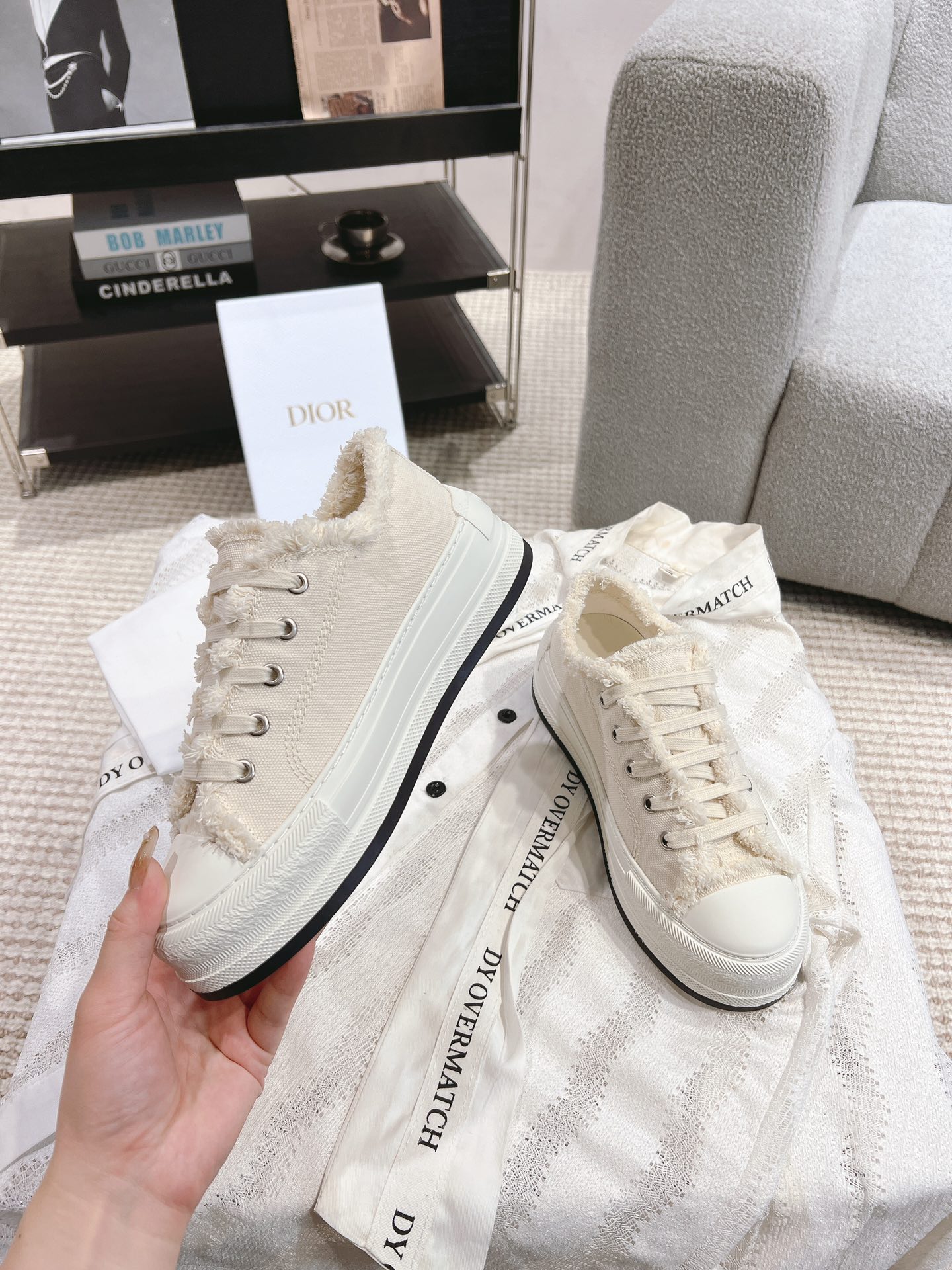 Dior Canvas Shoes Canvas M-l-s