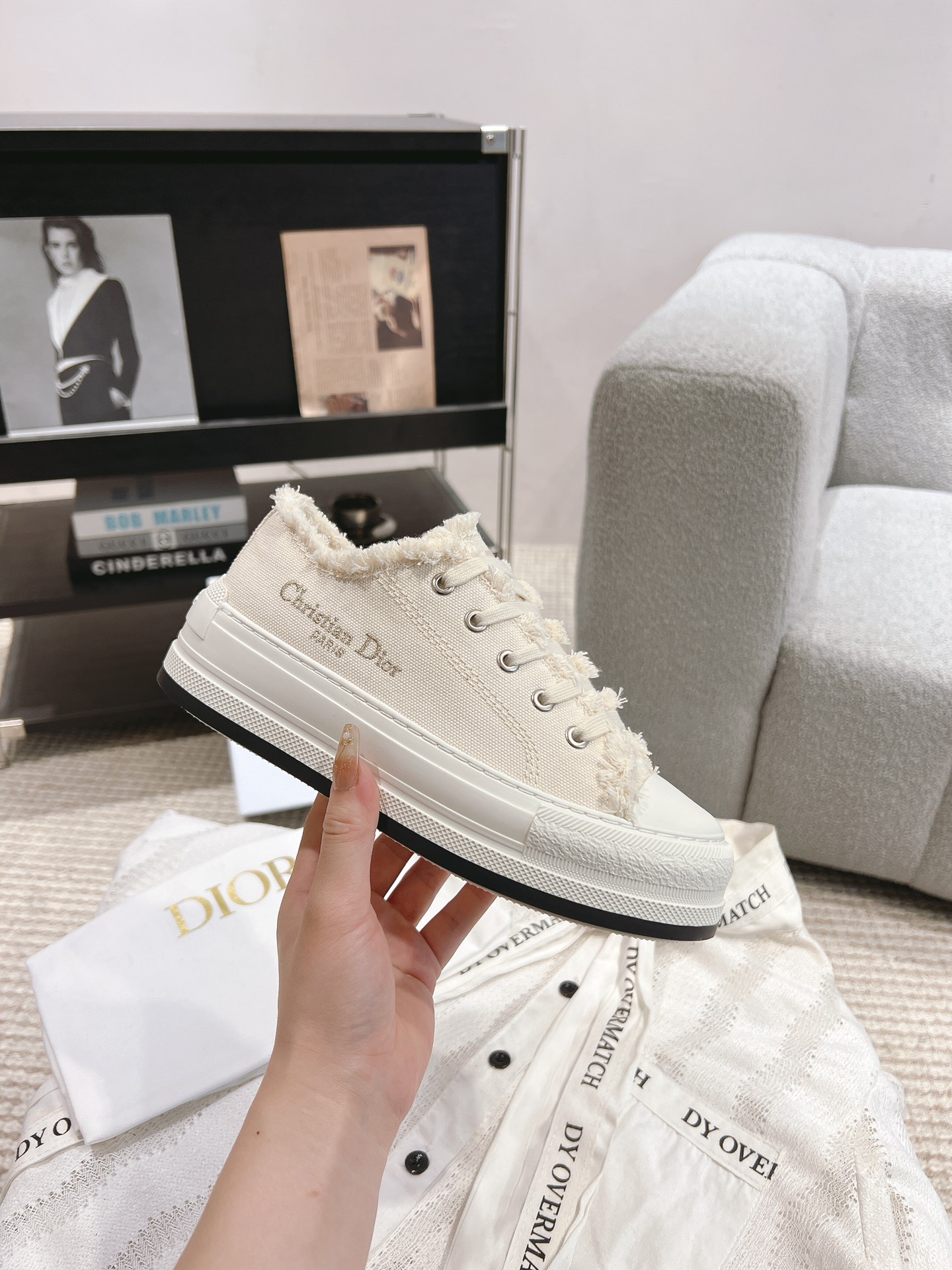 Dior Canvas Shoes Canvas M-l-s
