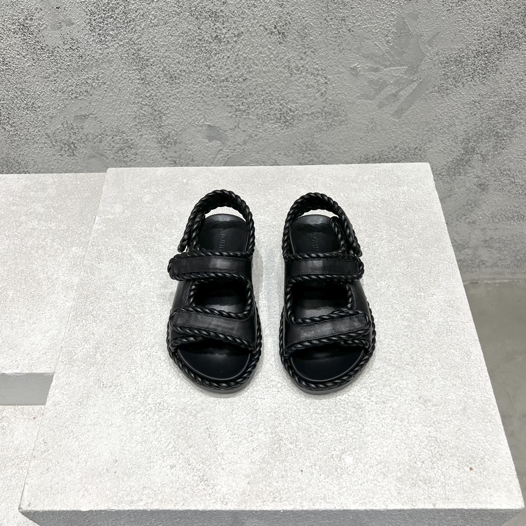 Bottega Veneta Calvin Klein Female Sandals Black M-l-s