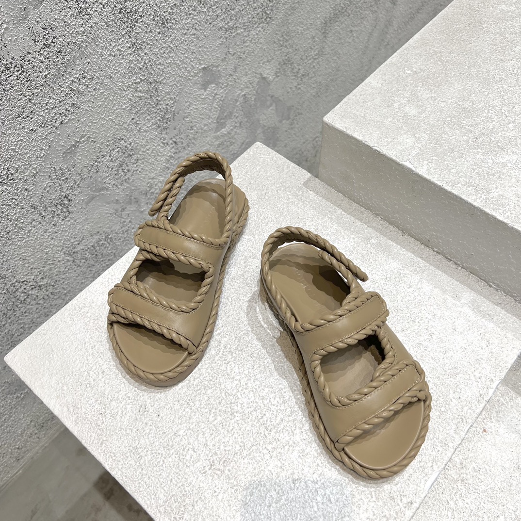 Bottega Veneta Calvin Klein Female Sandals Black M-l-s