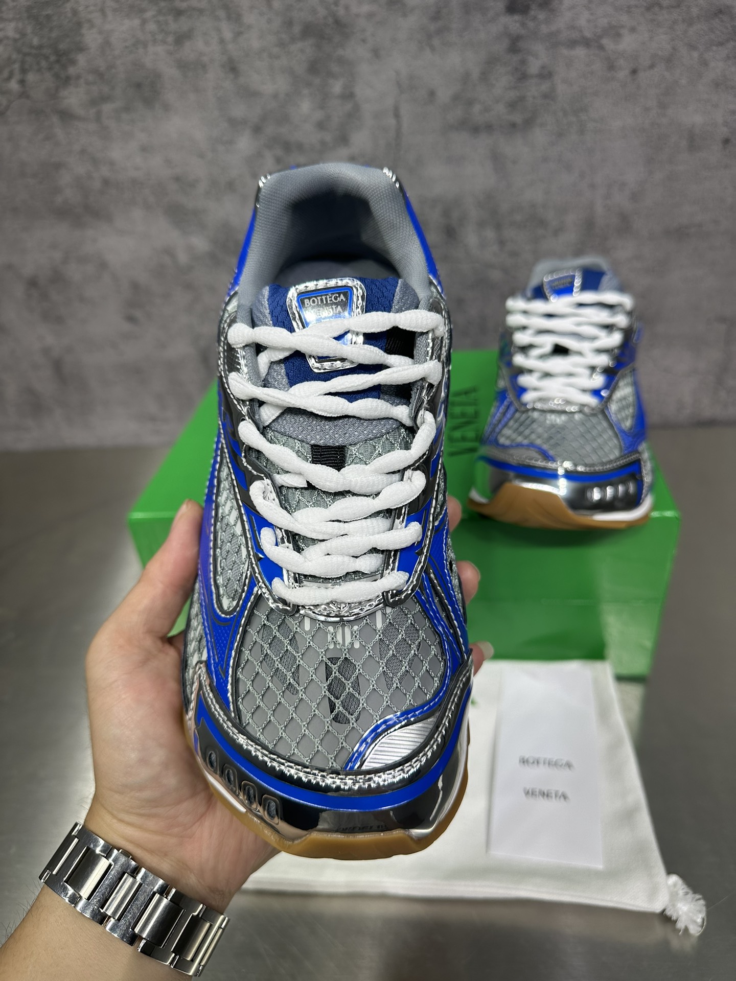 Bottega Veneta Male Sneakers Mesh 45