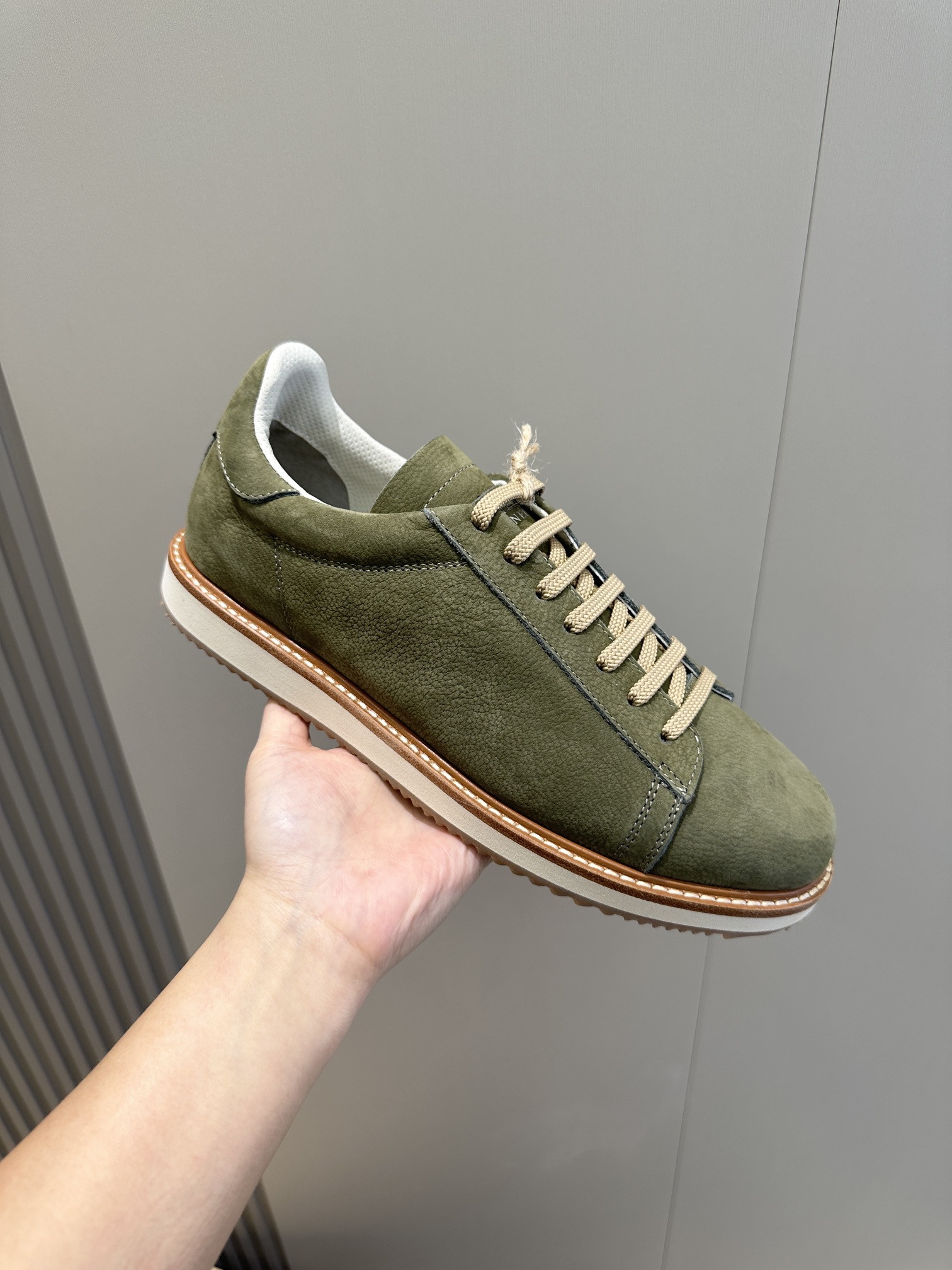 Male Leather Shoes Real Leather White Breathable M-l-s