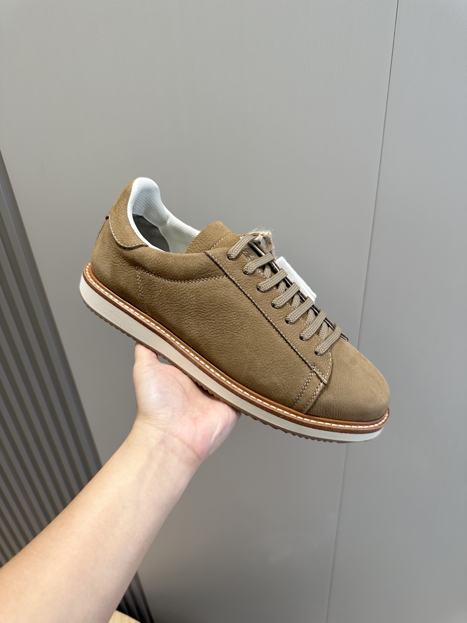 Male Leather Shoes Real Leather White Breathable M-l-s