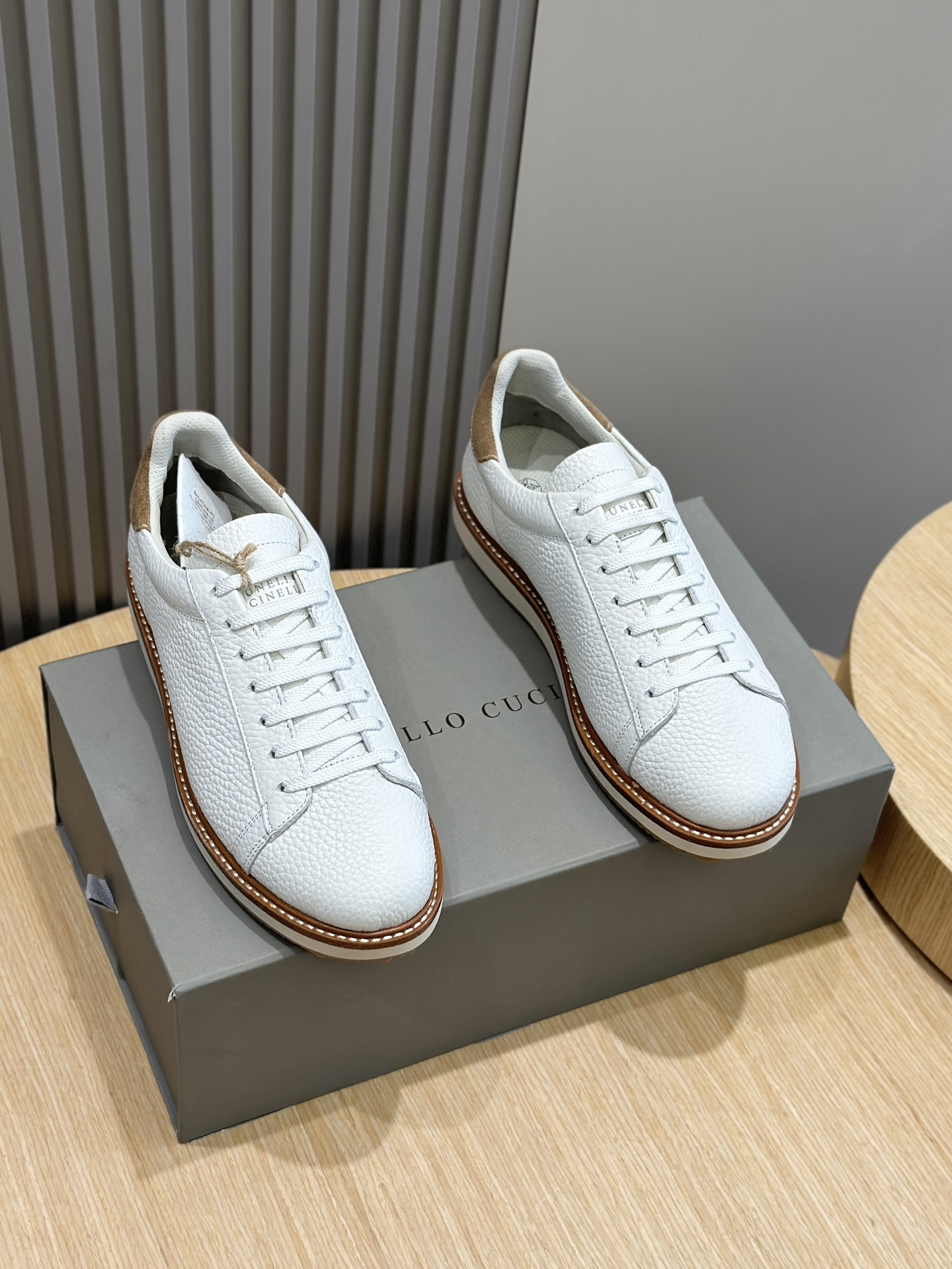 Male Leather Shoes Real Leather White Breathable M-l-s