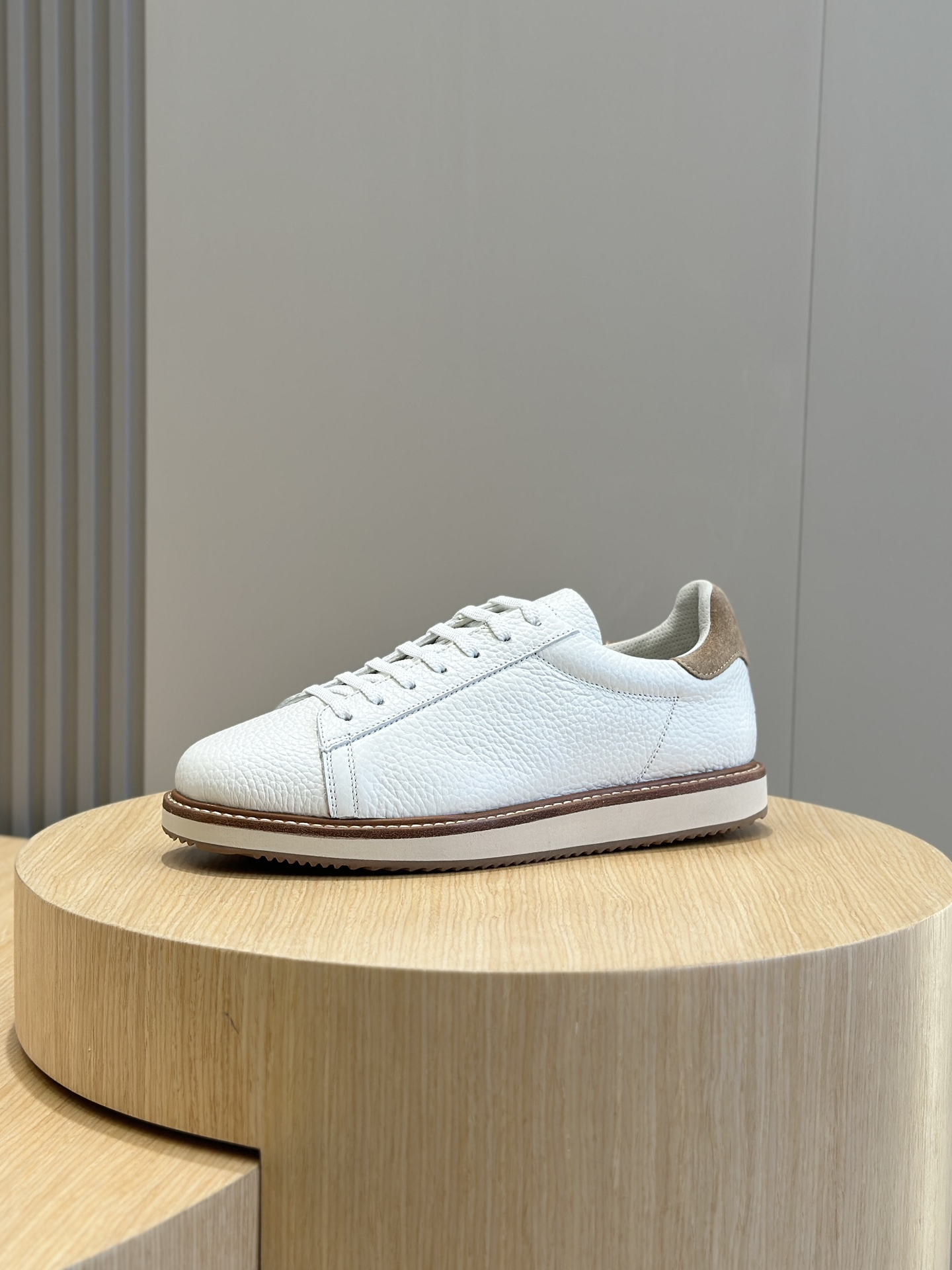Male Leather Shoes Real Leather White Breathable M-l-s