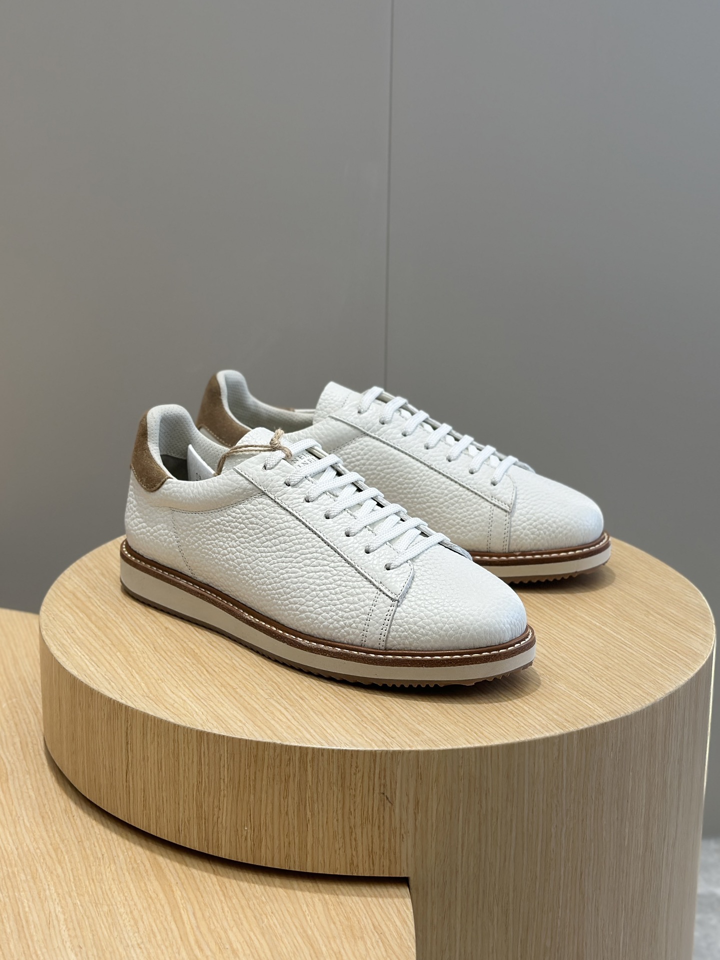 Male Leather Shoes Real Leather White Breathable M-l-s