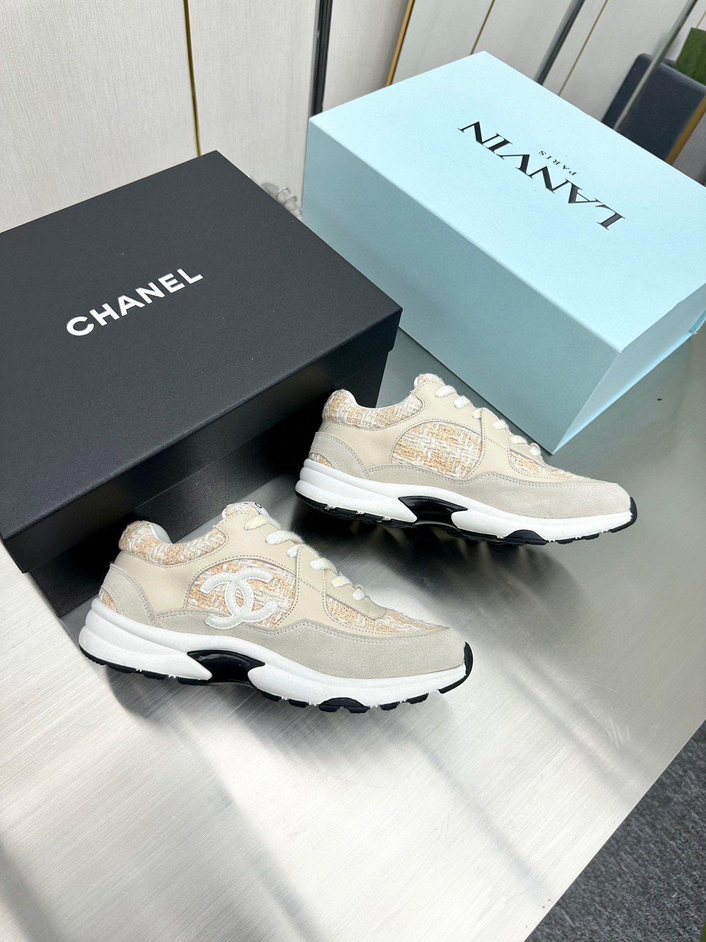 Chanel Male Sneakers Breathable L