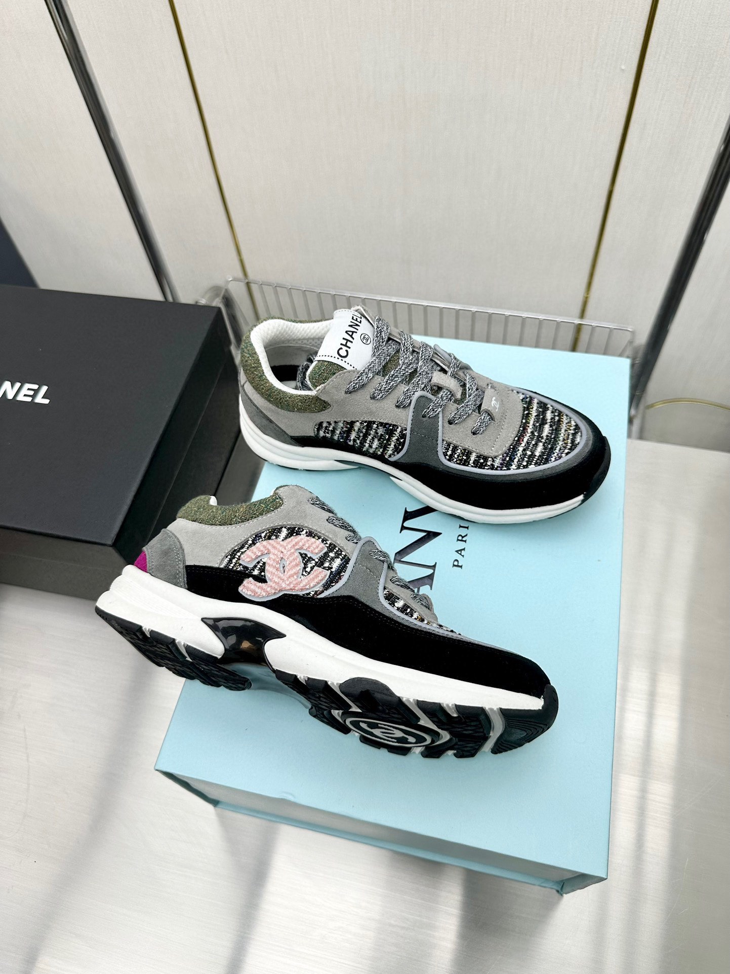 Chanel Male Sneakers Breathable L