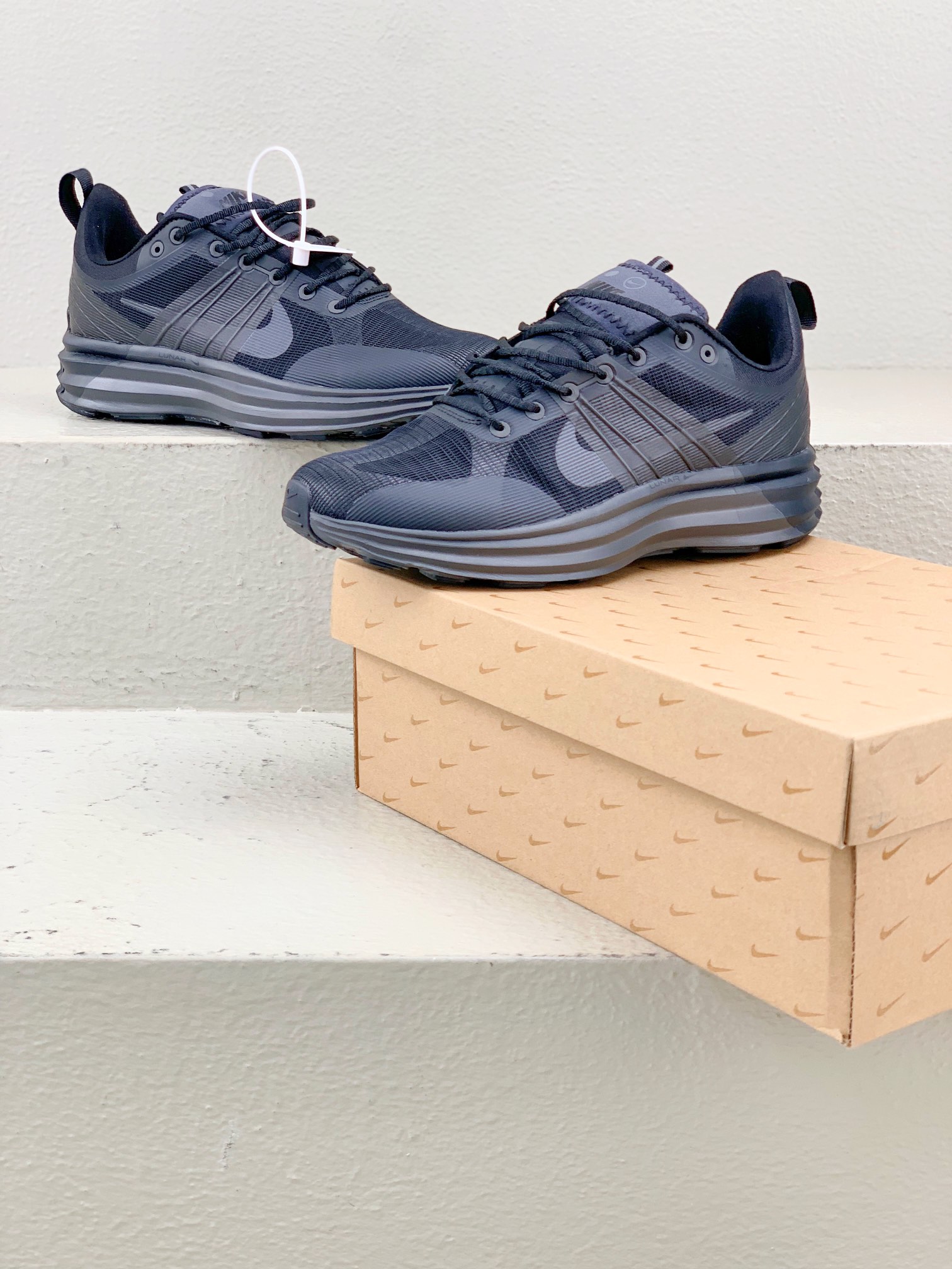 Nike Male Running Shoes Mesh Gray Breathable M-l-s