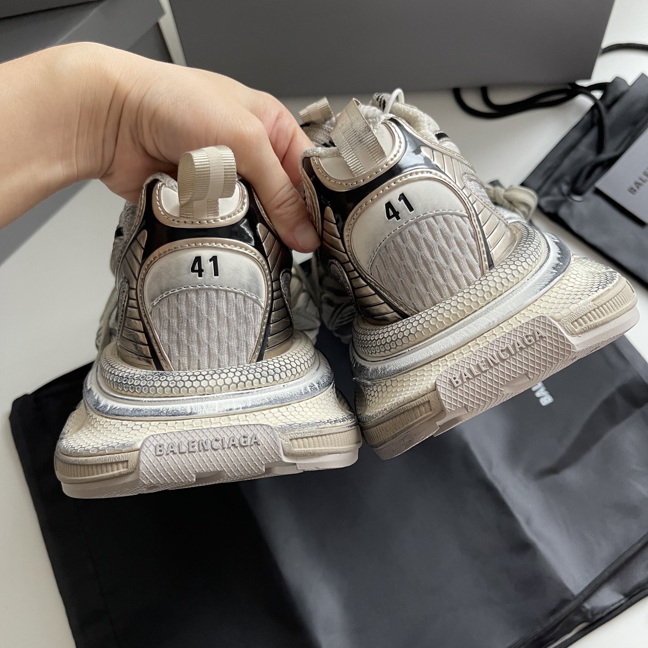 Balenciaga Calvin Klein Basic Shoes Black L-s-xl