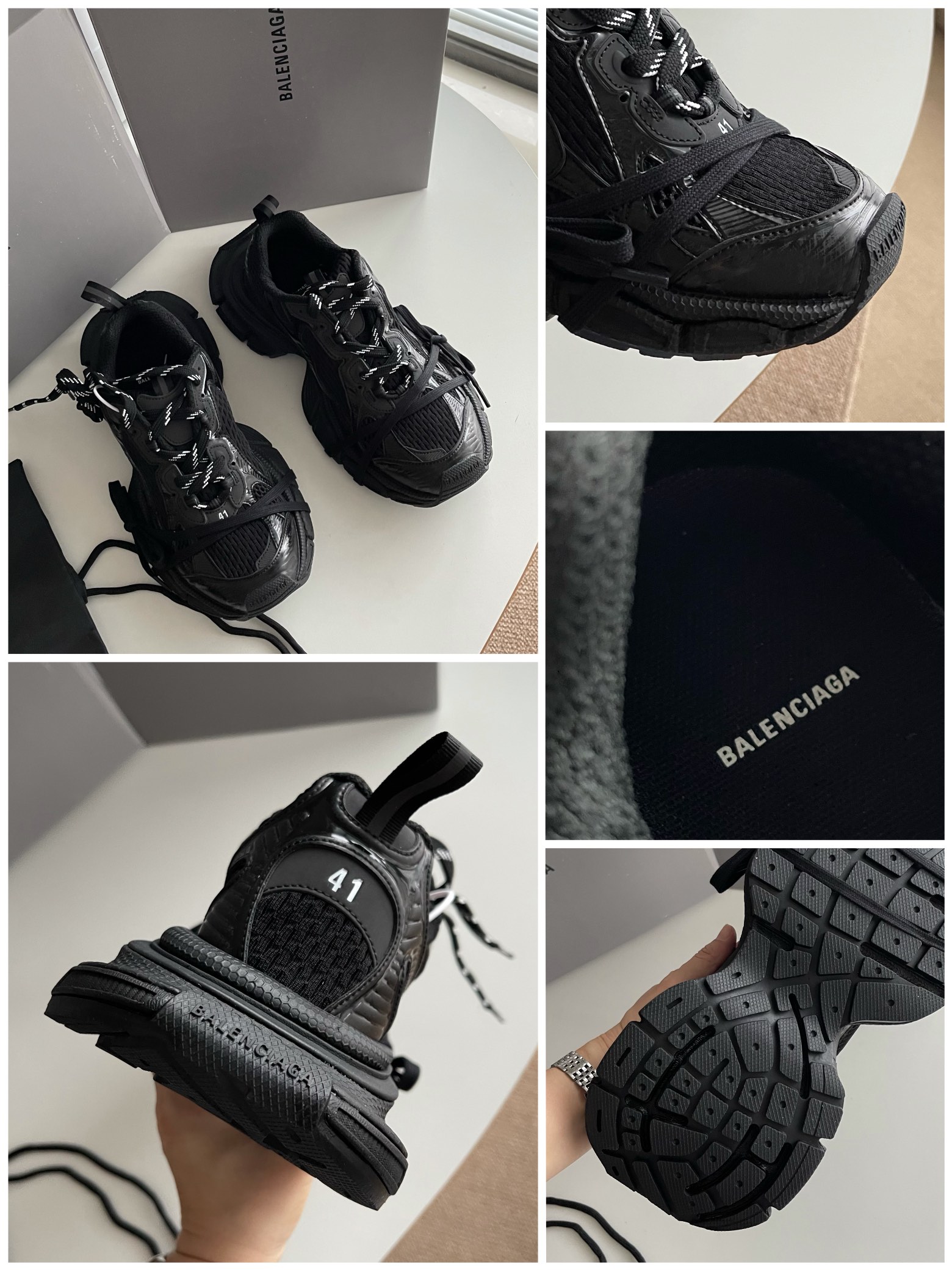 Balenciaga Calvin Klein Basic Shoes Black L-s-xl