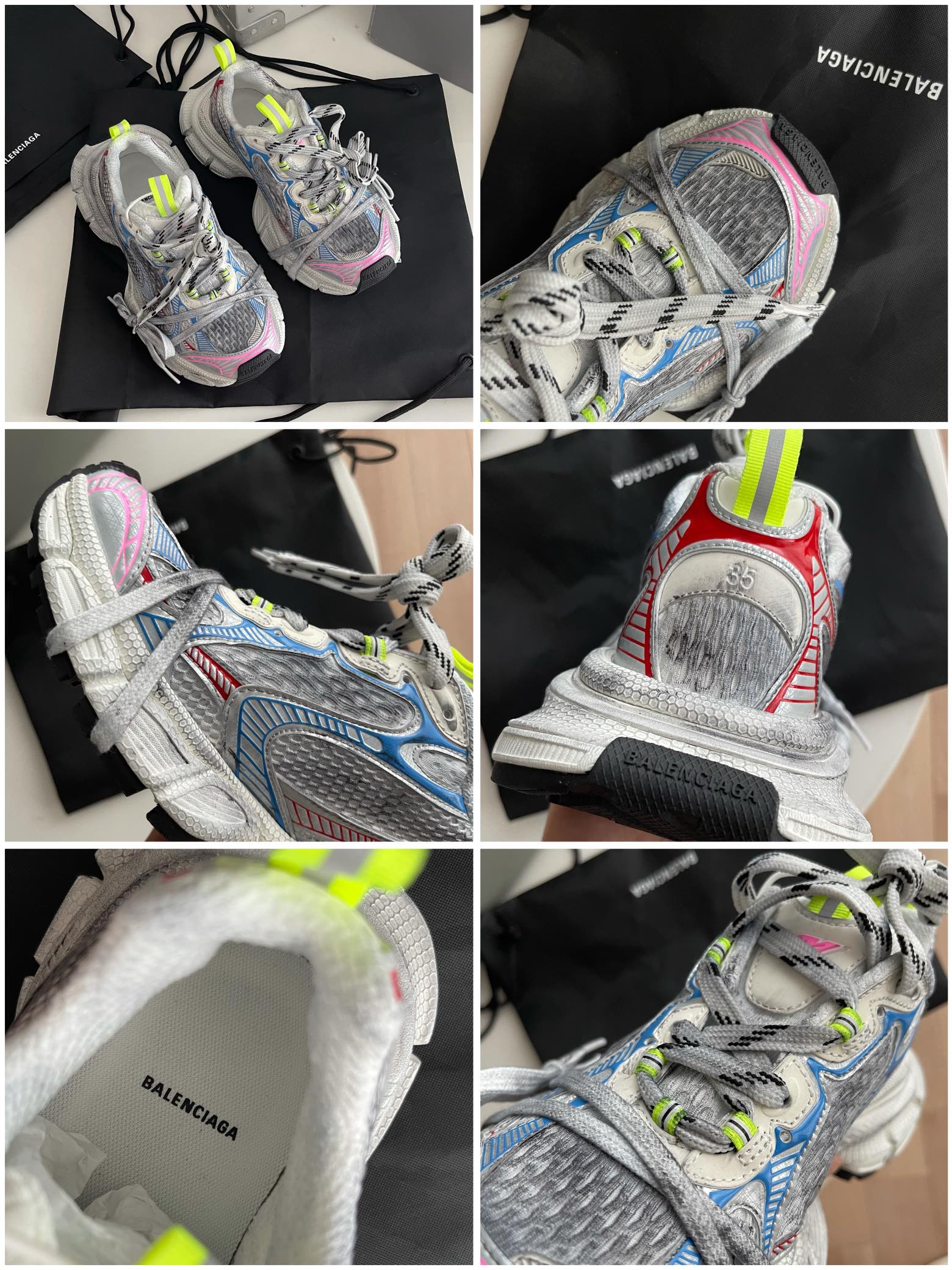 Balenciaga Calvin Klein Male Basic Shoes Black L-s-xl