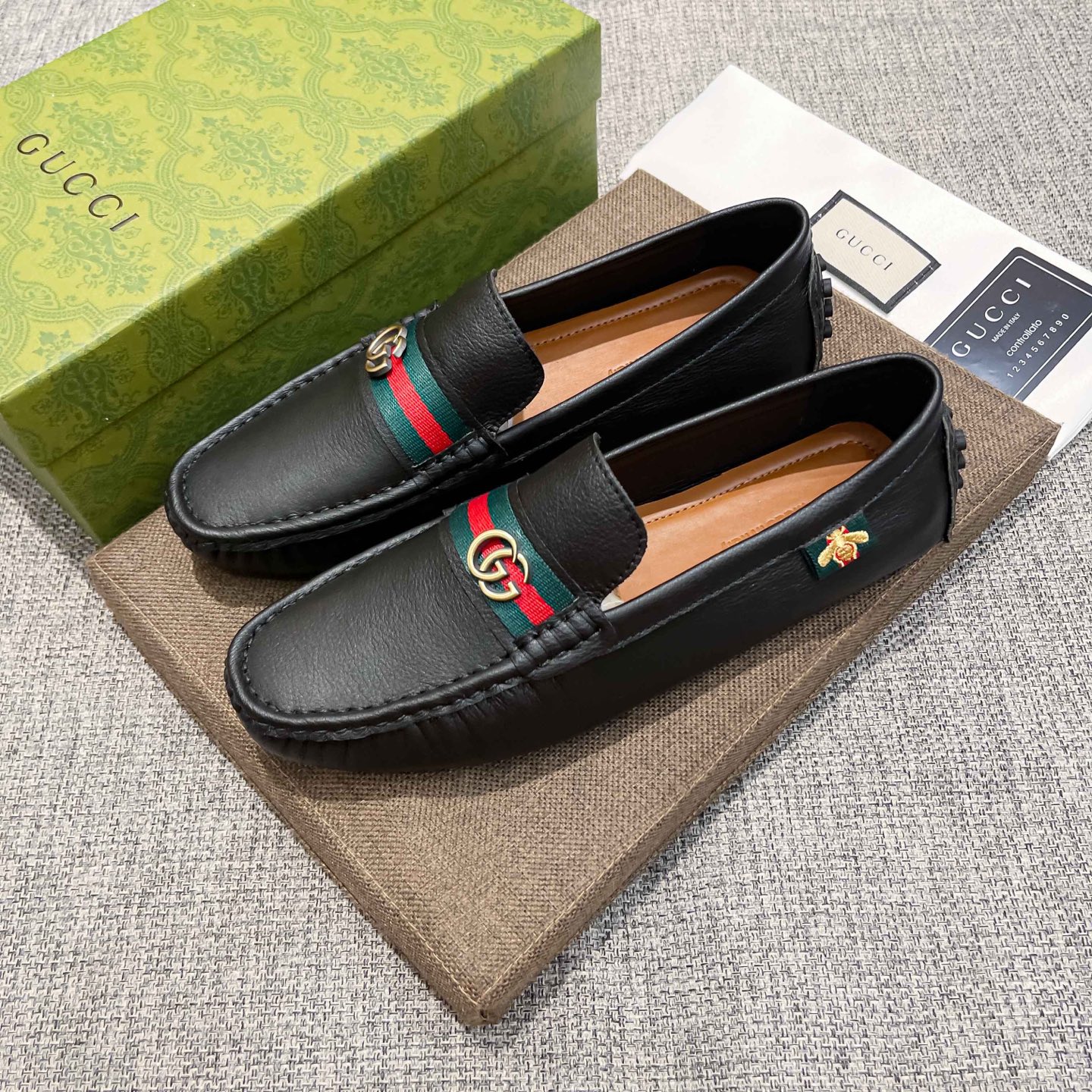 Gucci Basic Shoes Brown Breathable