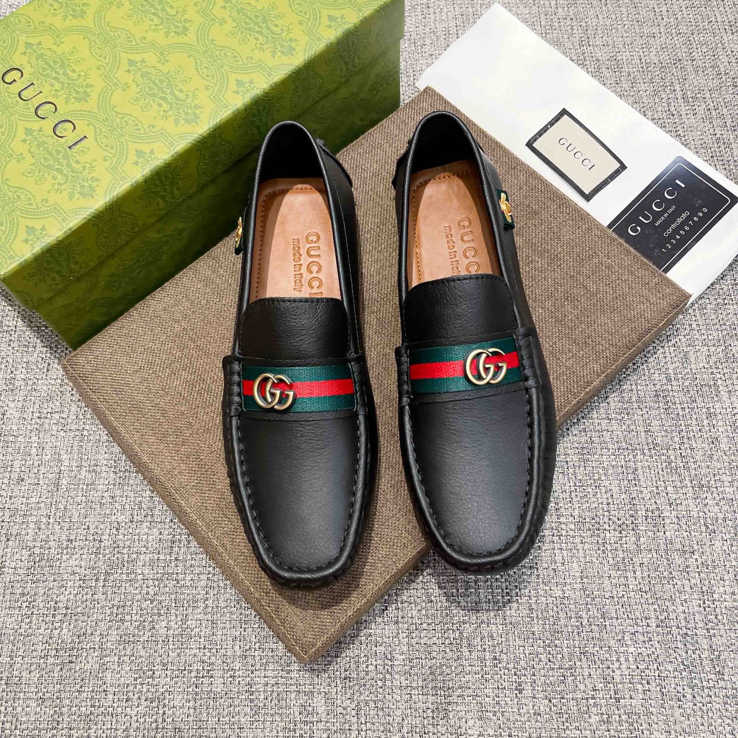 Gucci Basic Shoes Brown Breathable
