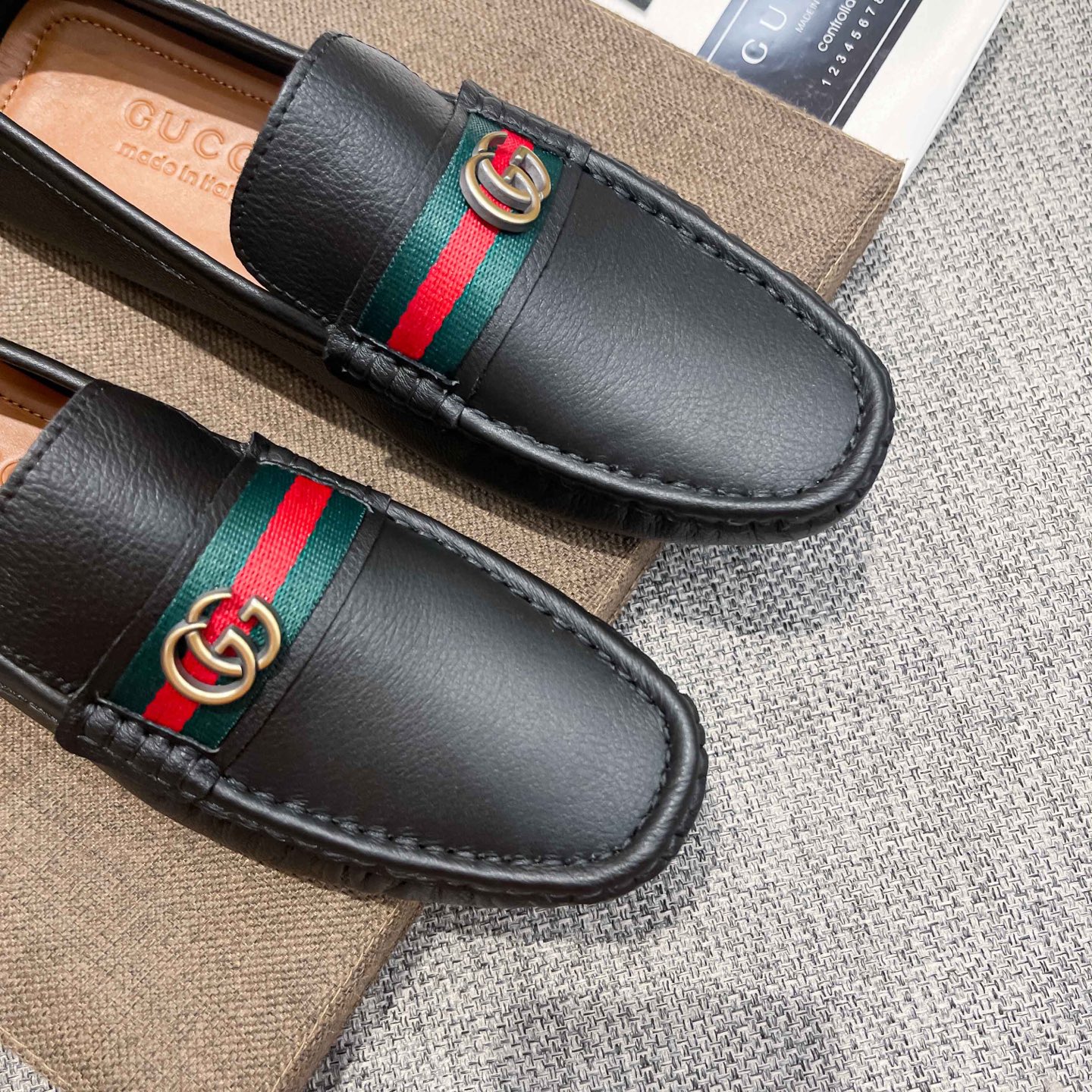 Gucci Basic Shoes Brown Breathable
