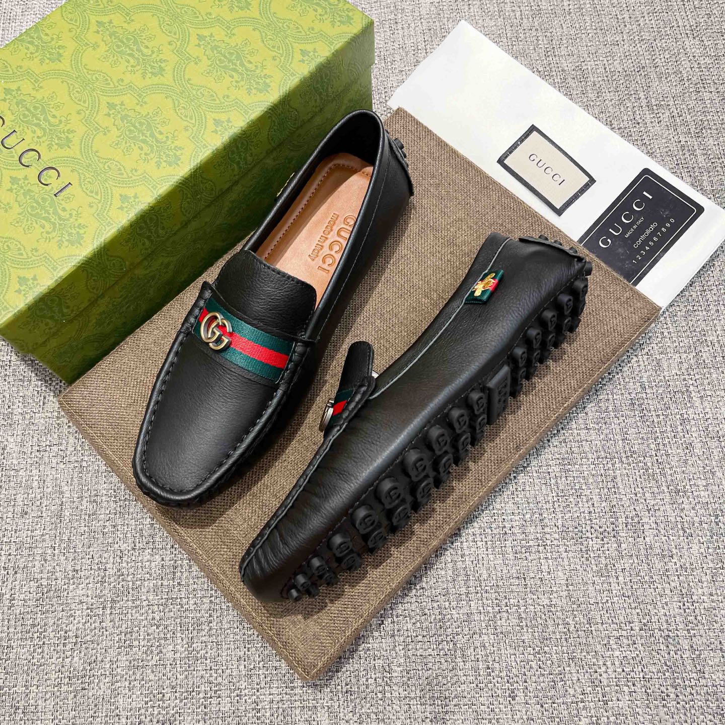 Gucci Basic Shoes Brown Breathable