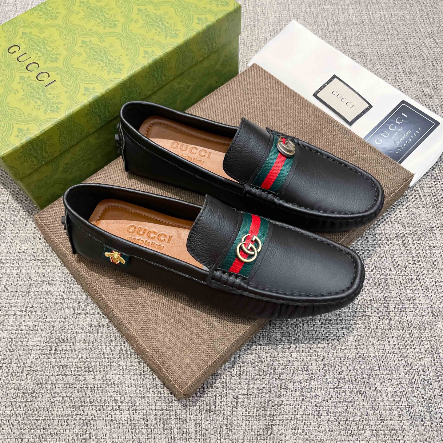 Gucci Basic Shoes Brown Breathable