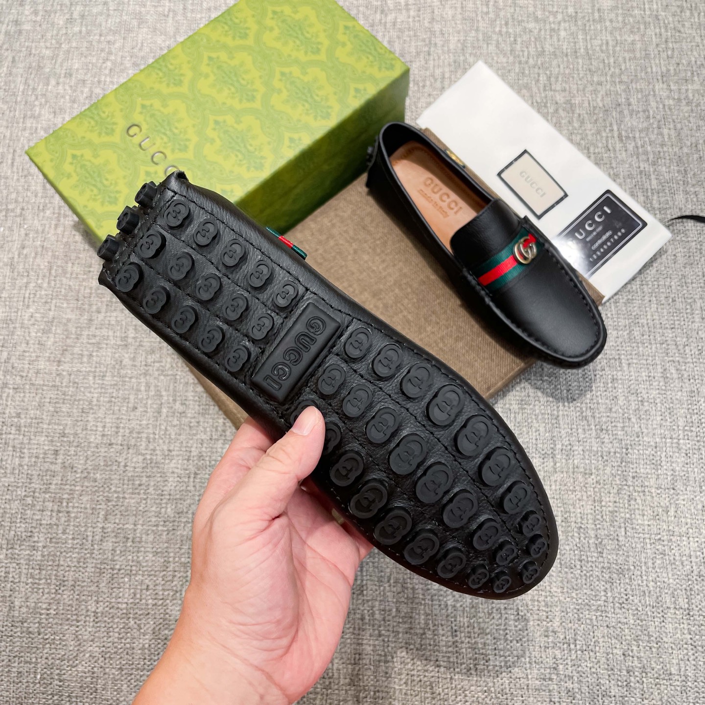 Gucci Basic Shoes Brown Breathable