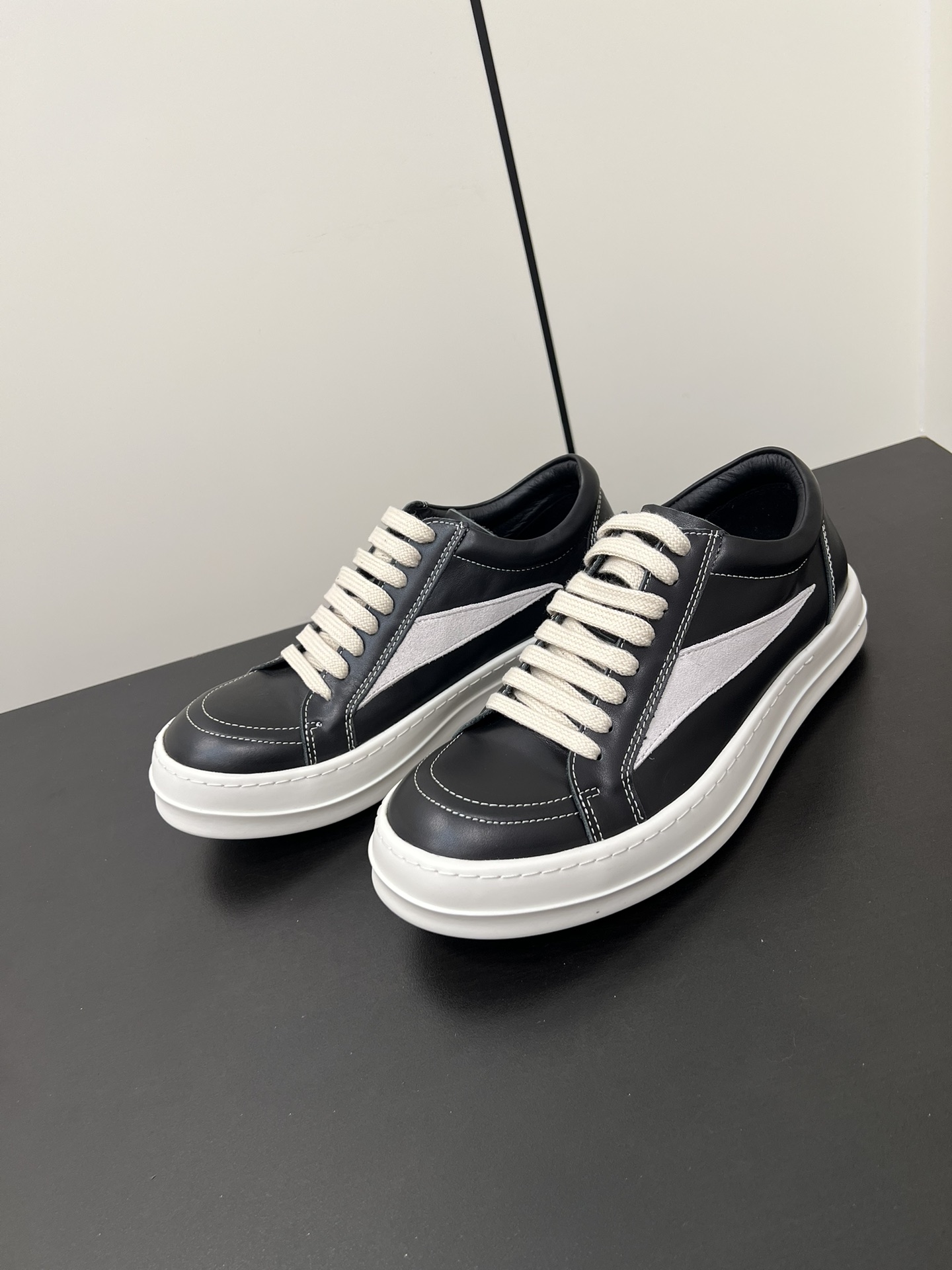 Calvin Klein Male Leather Shoes Cow Leather Black M-l-s