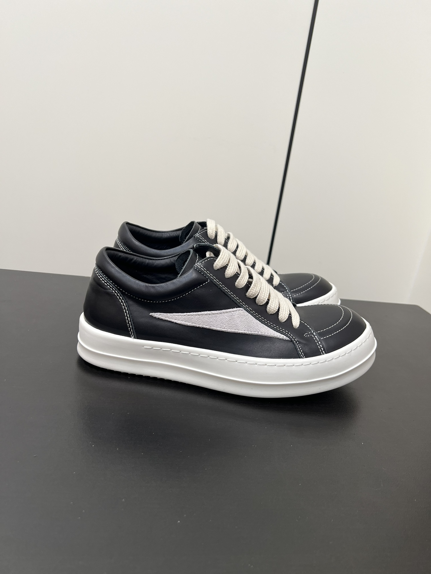 Calvin Klein Male Leather Shoes Cow Leather Black M-l-s