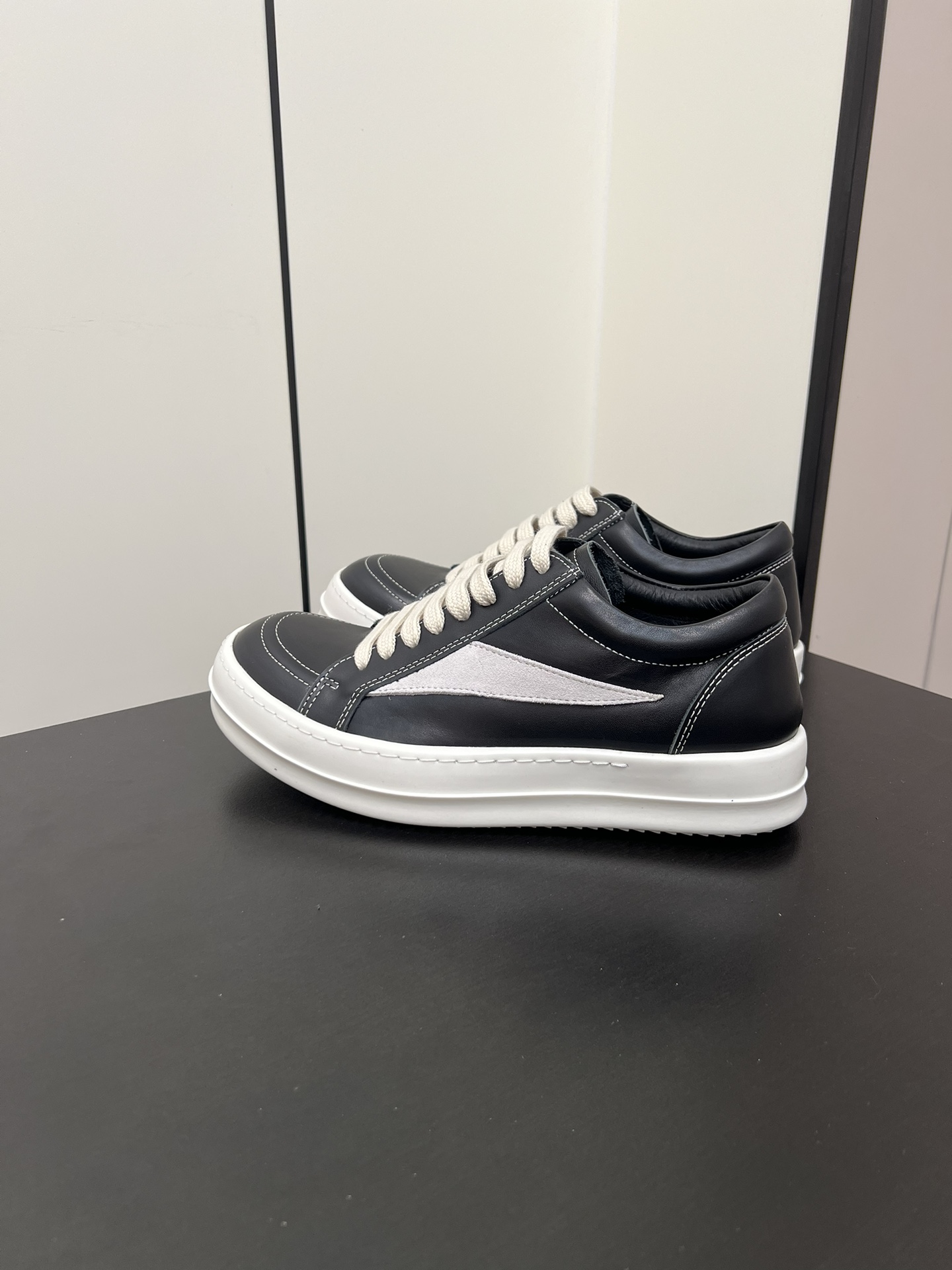 Calvin Klein Male Leather Shoes Cow Leather Black M-l-s