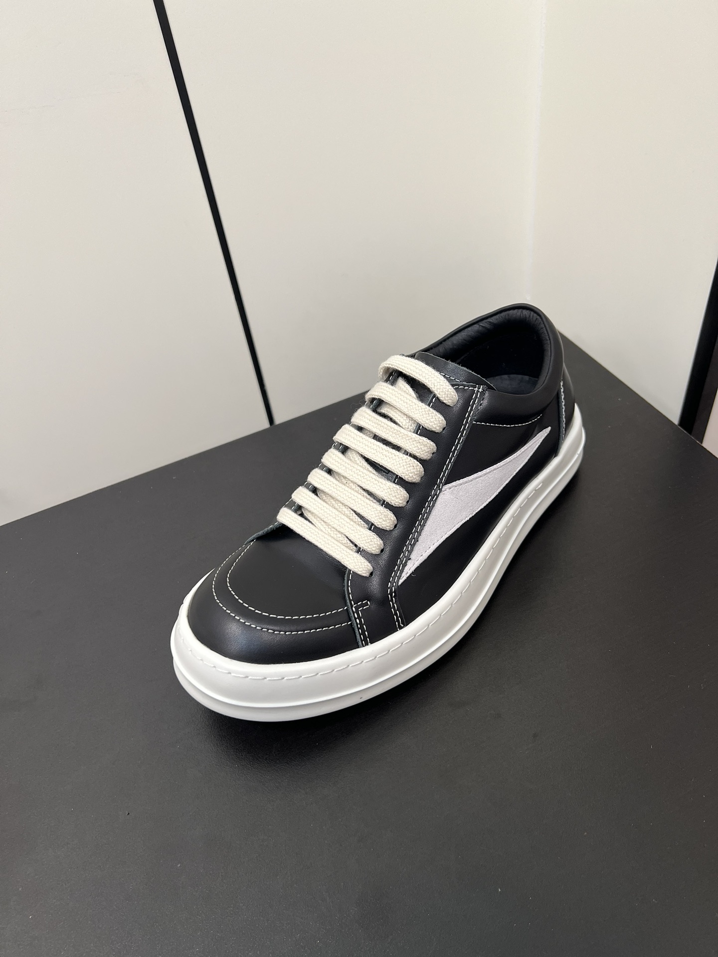 Calvin Klein Male Leather Shoes Cow Leather Black M-l-s