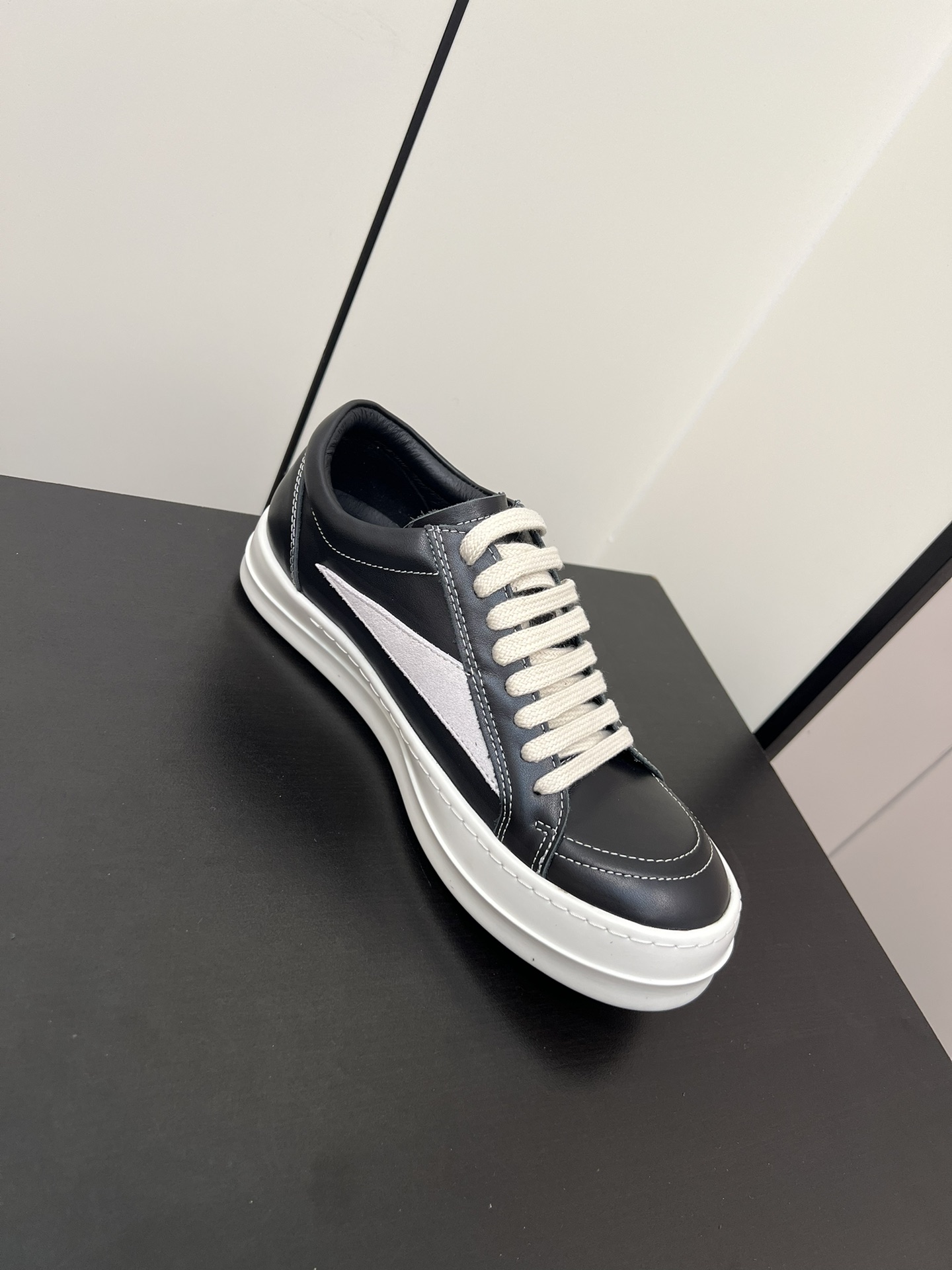 Calvin Klein Male Leather Shoes Cow Leather Black M-l-s