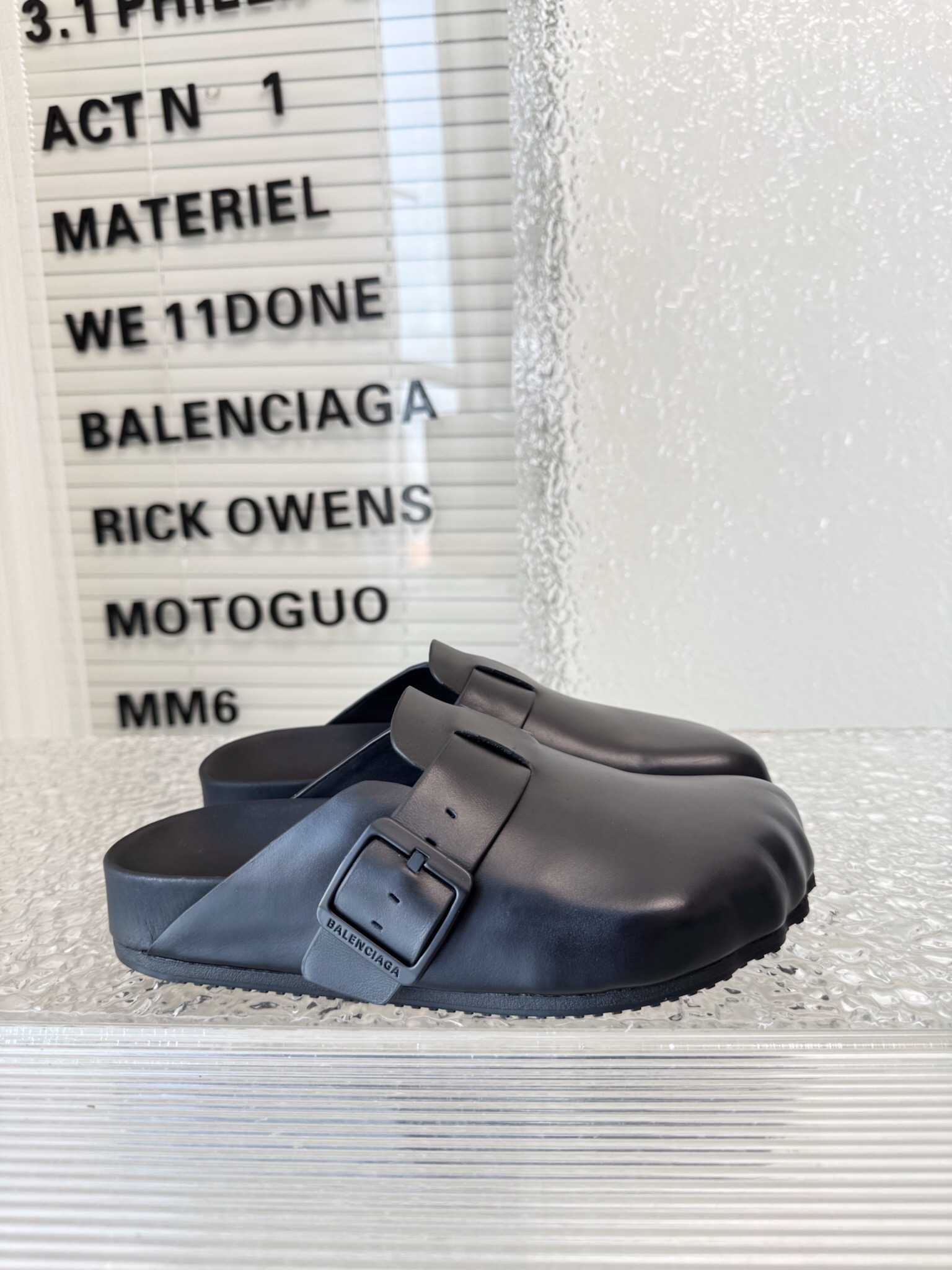 Balenciaga Male Basic Shoes Black M-l-s