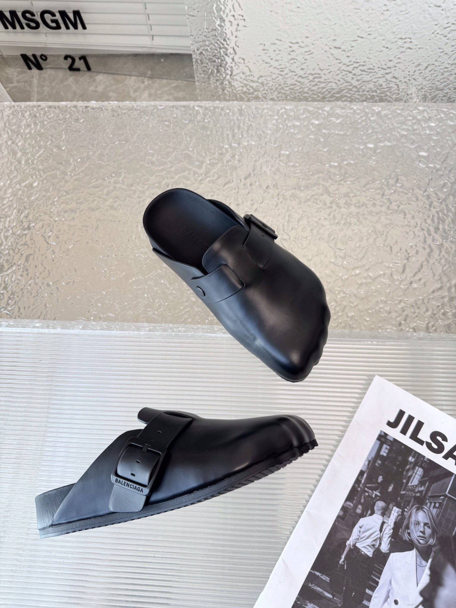 Balenciaga Male Basic Shoes Black M-l-s