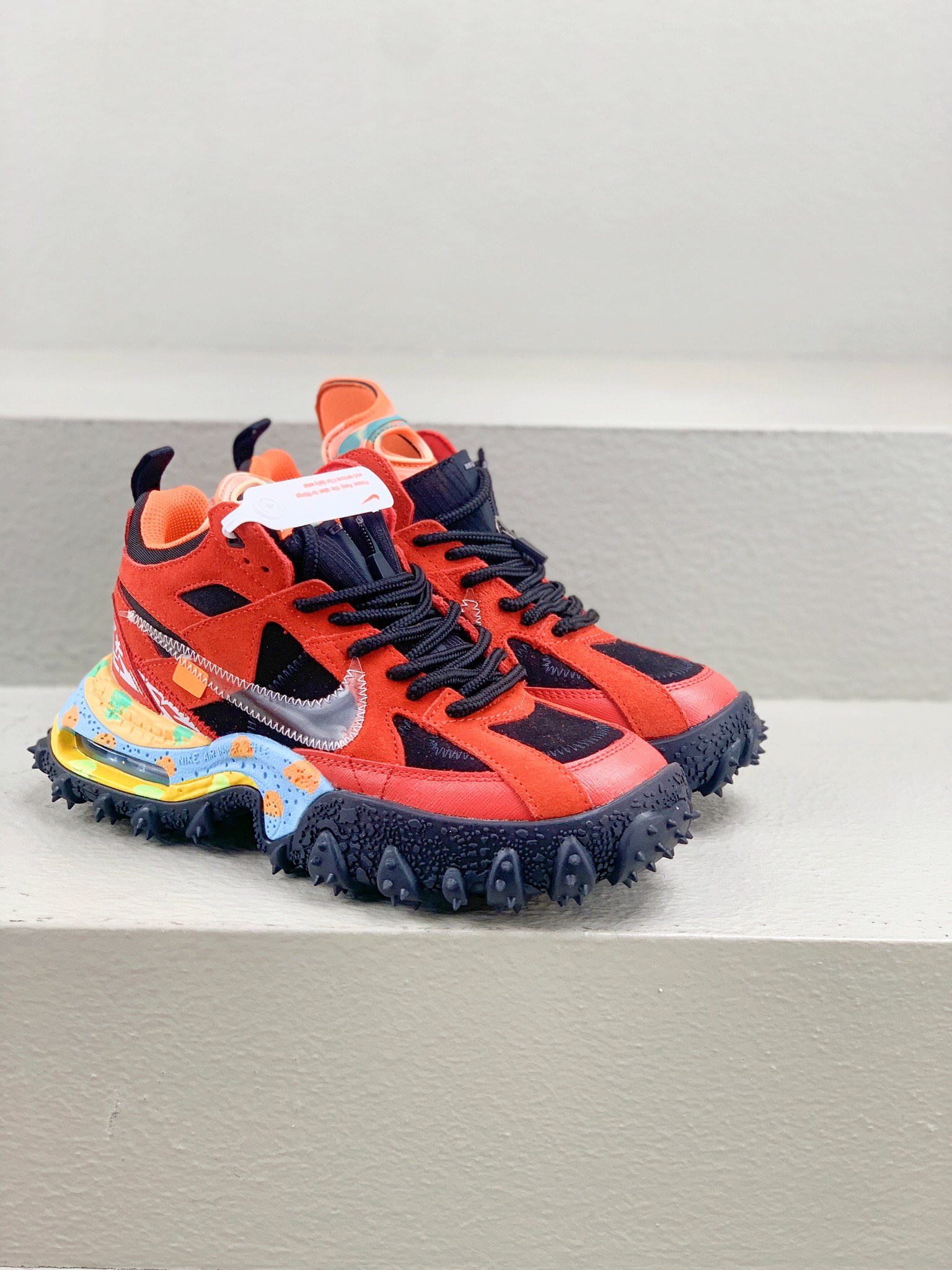 Balenciaga Nike Basic Shoes Red M-l-s