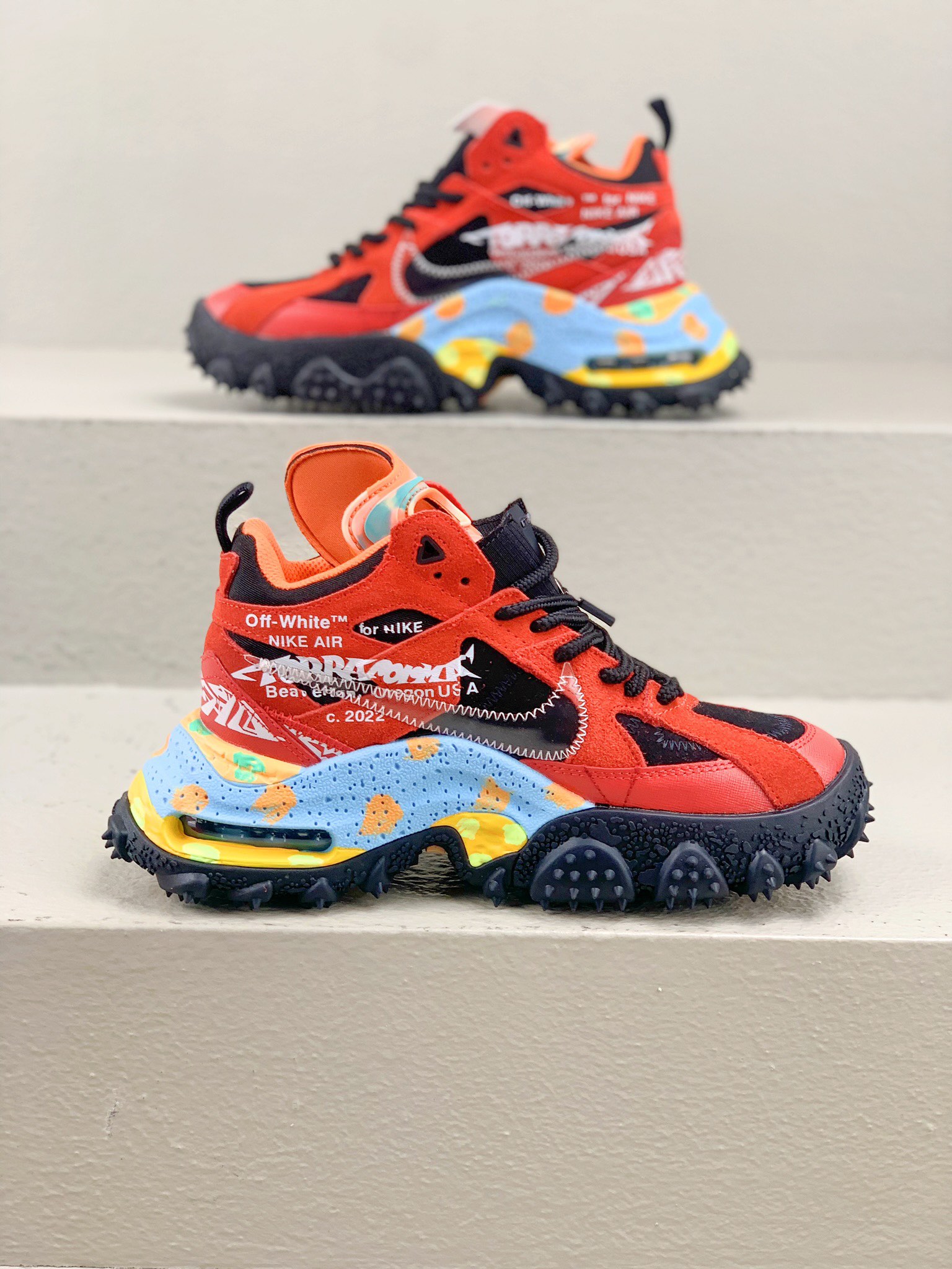 Balenciaga Nike Basic Shoes Red M-l-s